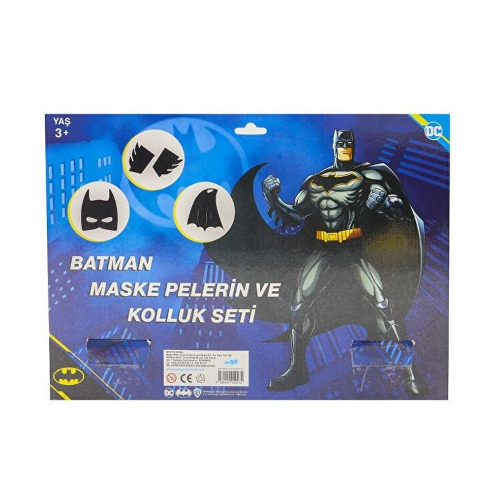 Mega Oyuncak Batman Maske Pelerin Kolluk 3 Lü Set 02027-İnteraktif Oyuncaklar