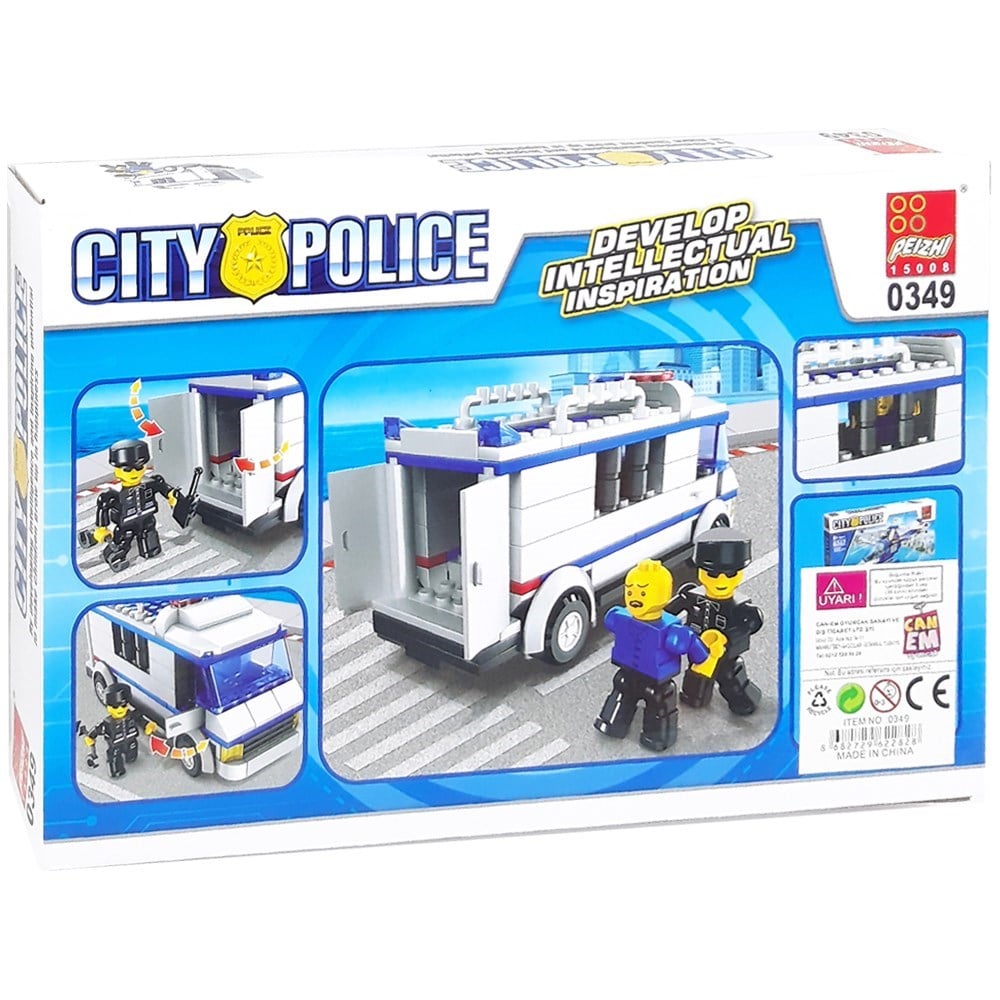 Polis Timi Blok Seti 134 Parça 6+ 0349-Lego Oyuncak