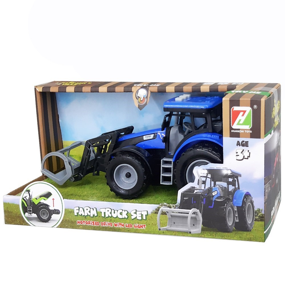 Römorklu Traktör Sesli Işıklı 26 Cm KZL-550-46J-Kumandasız Arabalar