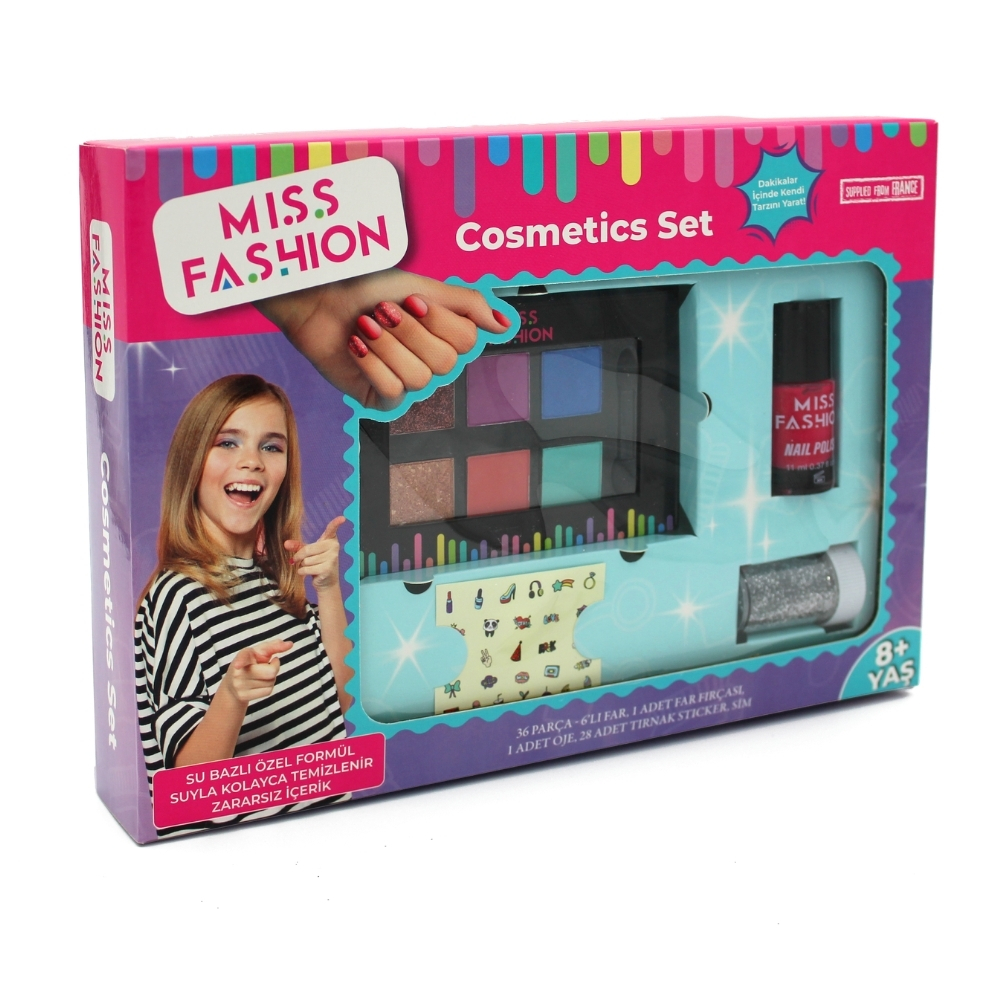 Samatlı Oyuncak Miss Fashion Cosmetics Makyaj Set 67302-Kız Oyun Setleri