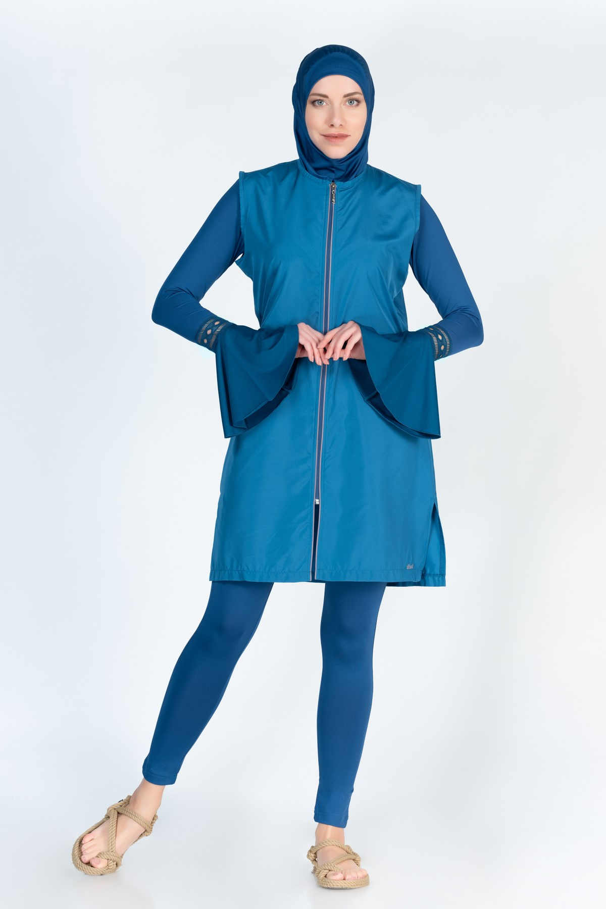 Alfasa 310 Tights Long Covered Islamic Burkini Swimsuit