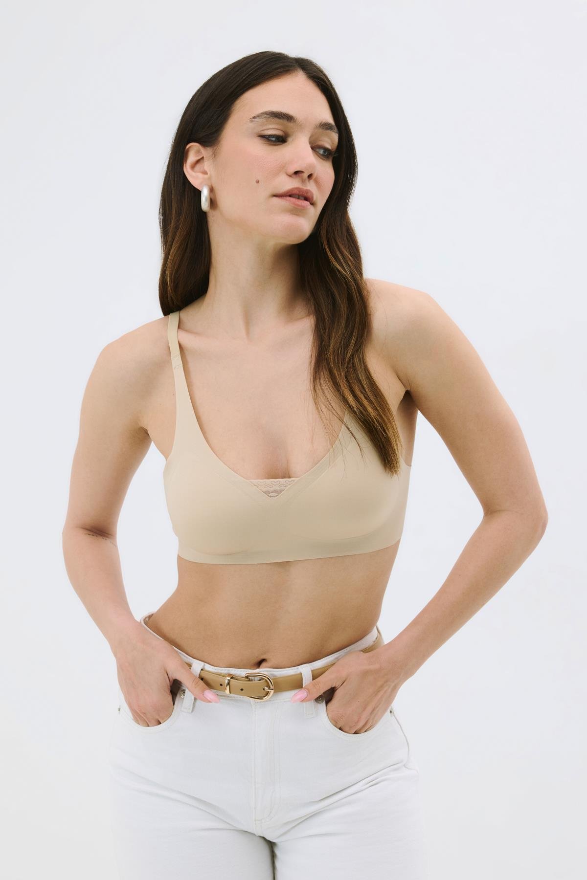 C&City Non-Wireless Seamless Laser Bra with Removable Pads C26110