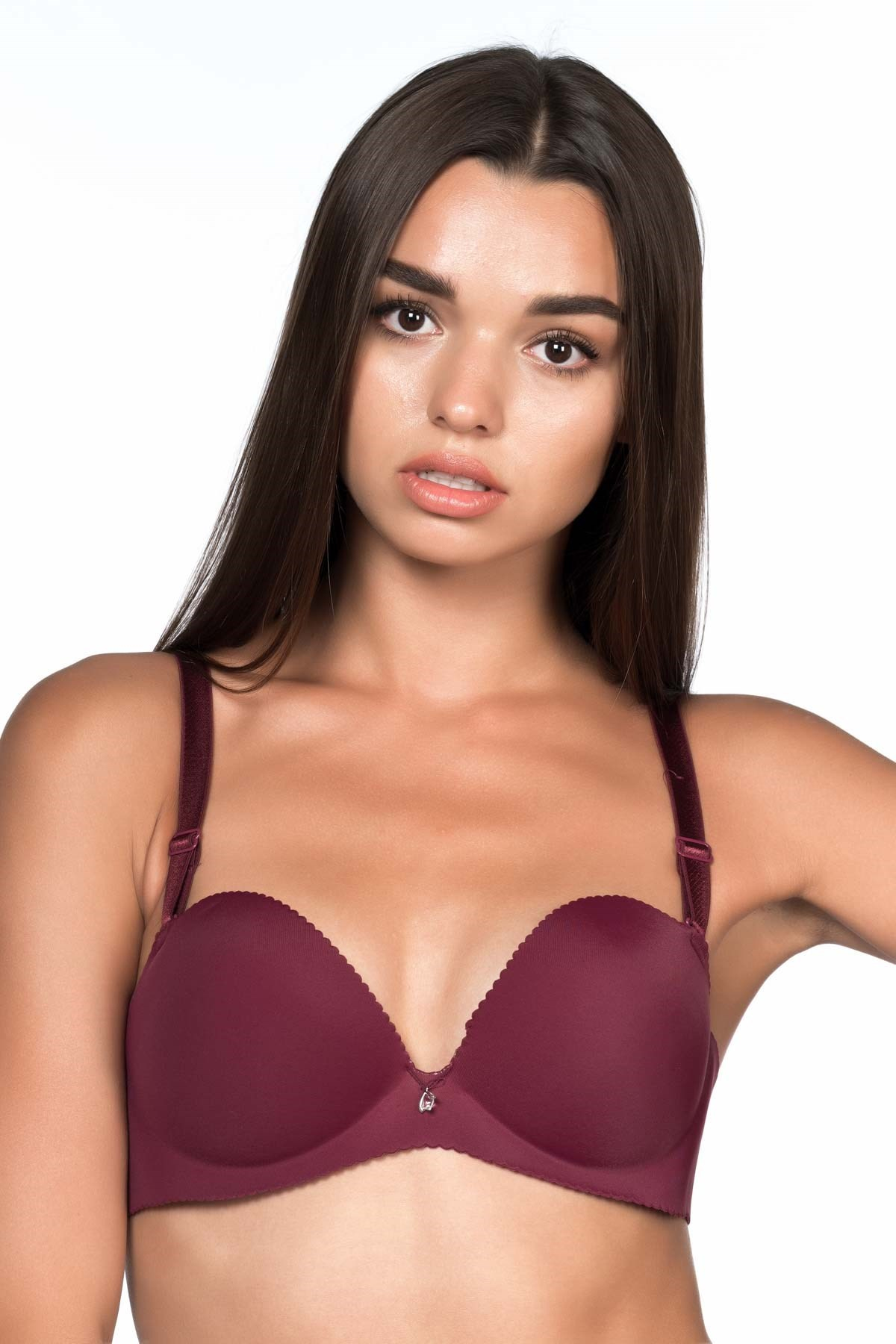 Camasircity 7017 Straplez Lazer Sütyen Bordo