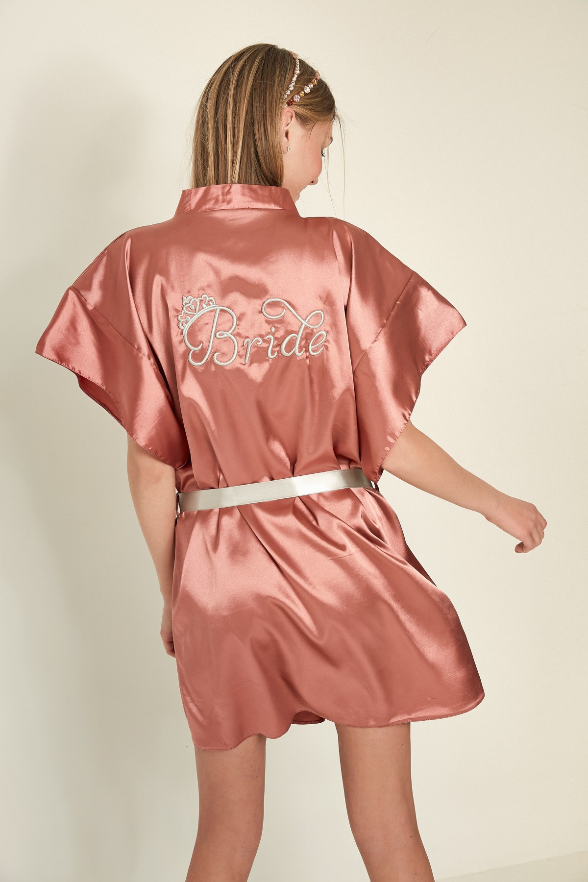 C&City Women Satin Dressing Gown 050