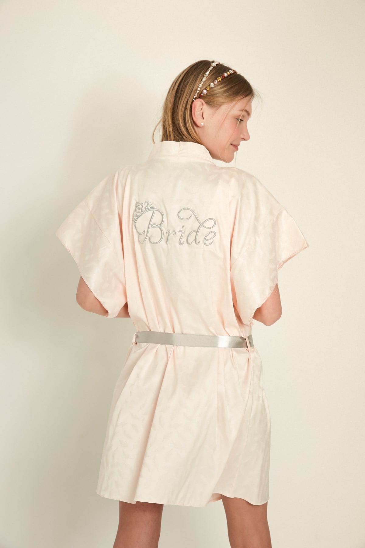 C&City 051 Women Bride Satin Nightgown