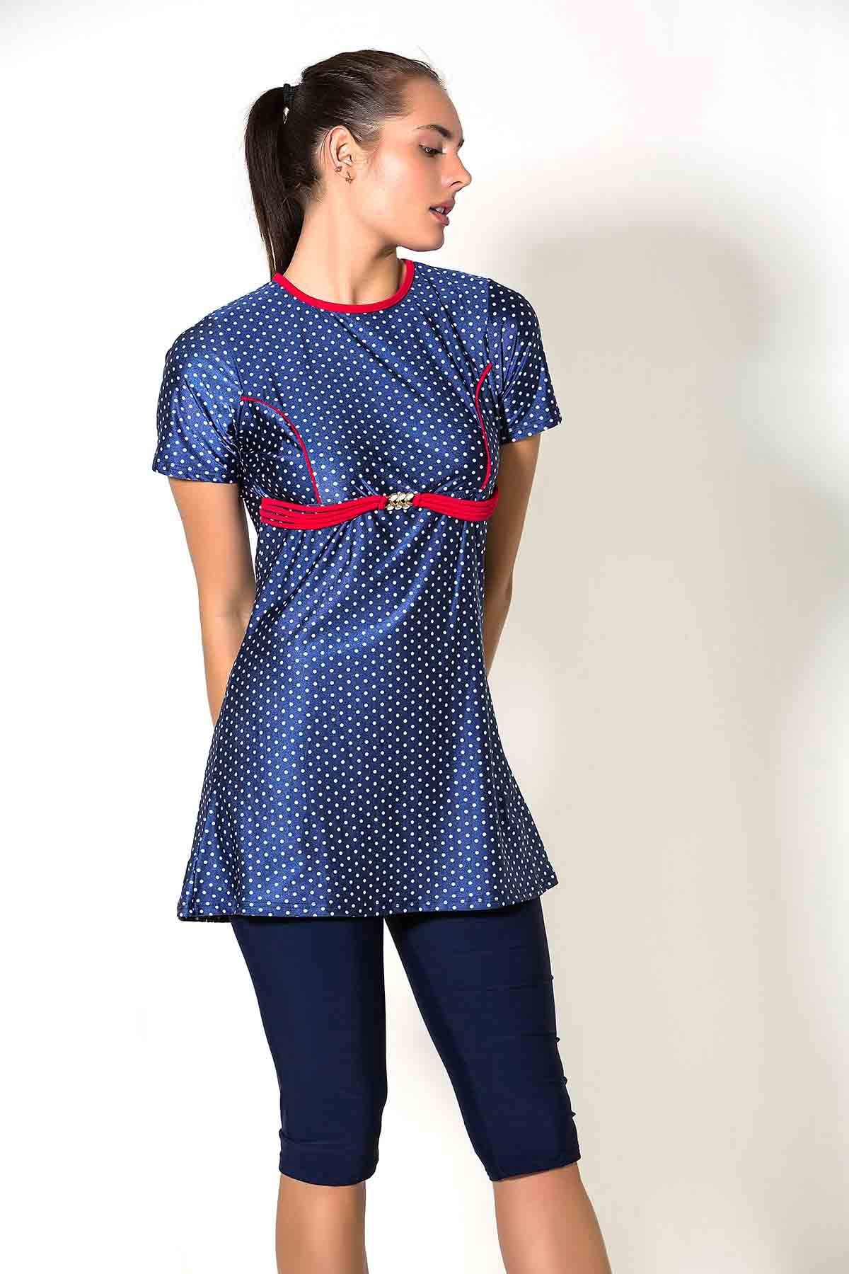 C&City 7269 Half Covered Skirted Swimsuit