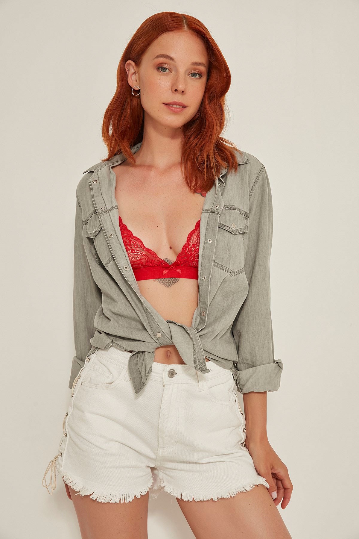 C&City 7502 Kadın Bralet Sütyen Kırmızı