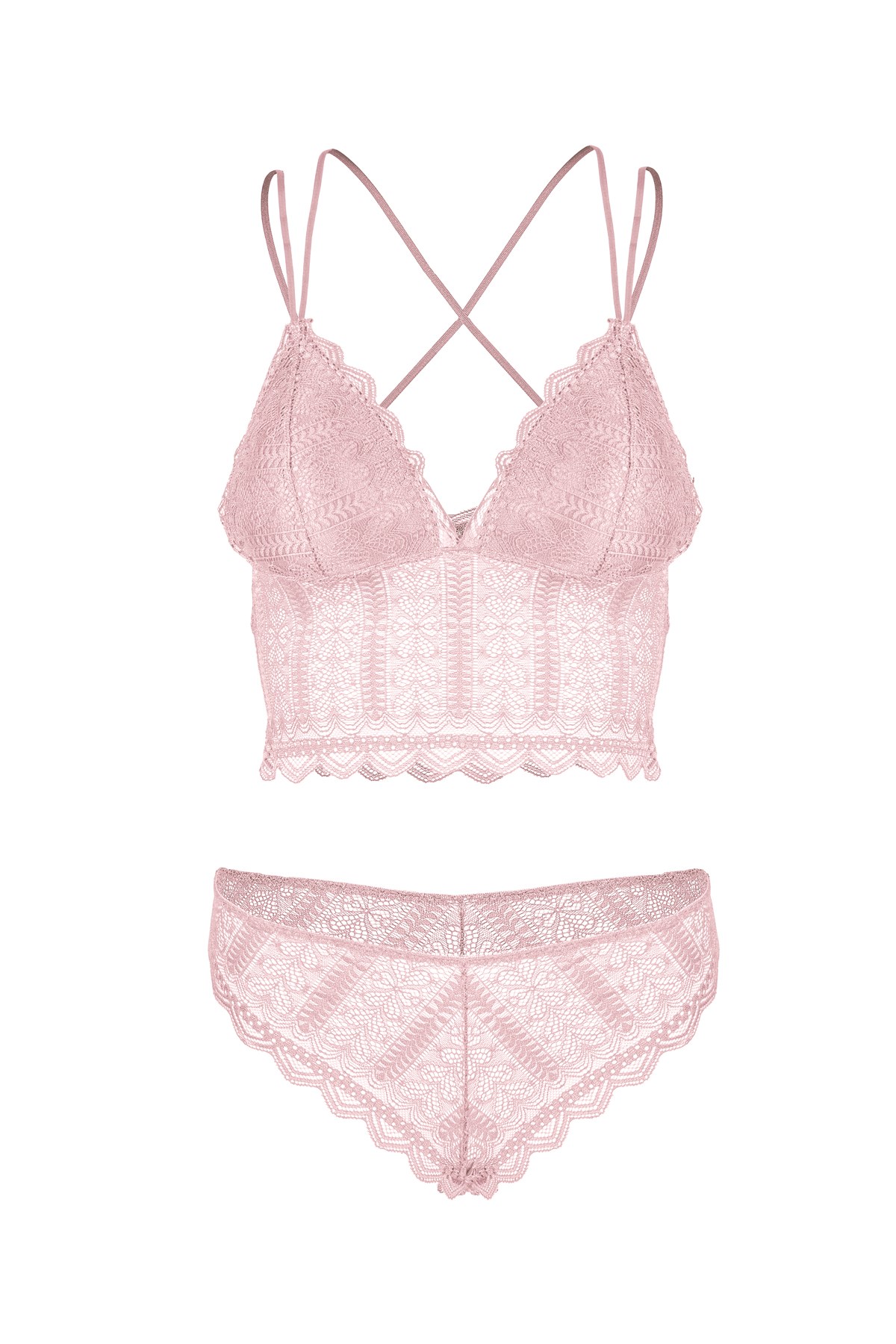 C&City Hafif Destekli Bralet Takım C14005 Pudra