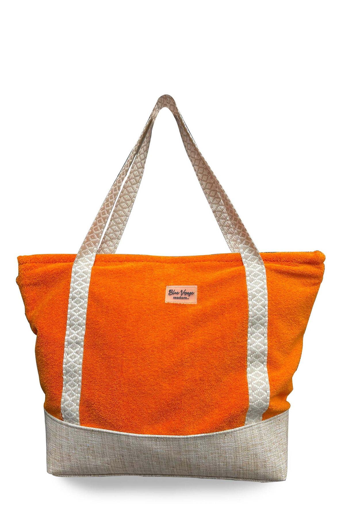 C&City Havlu Plaj Çantası Orange