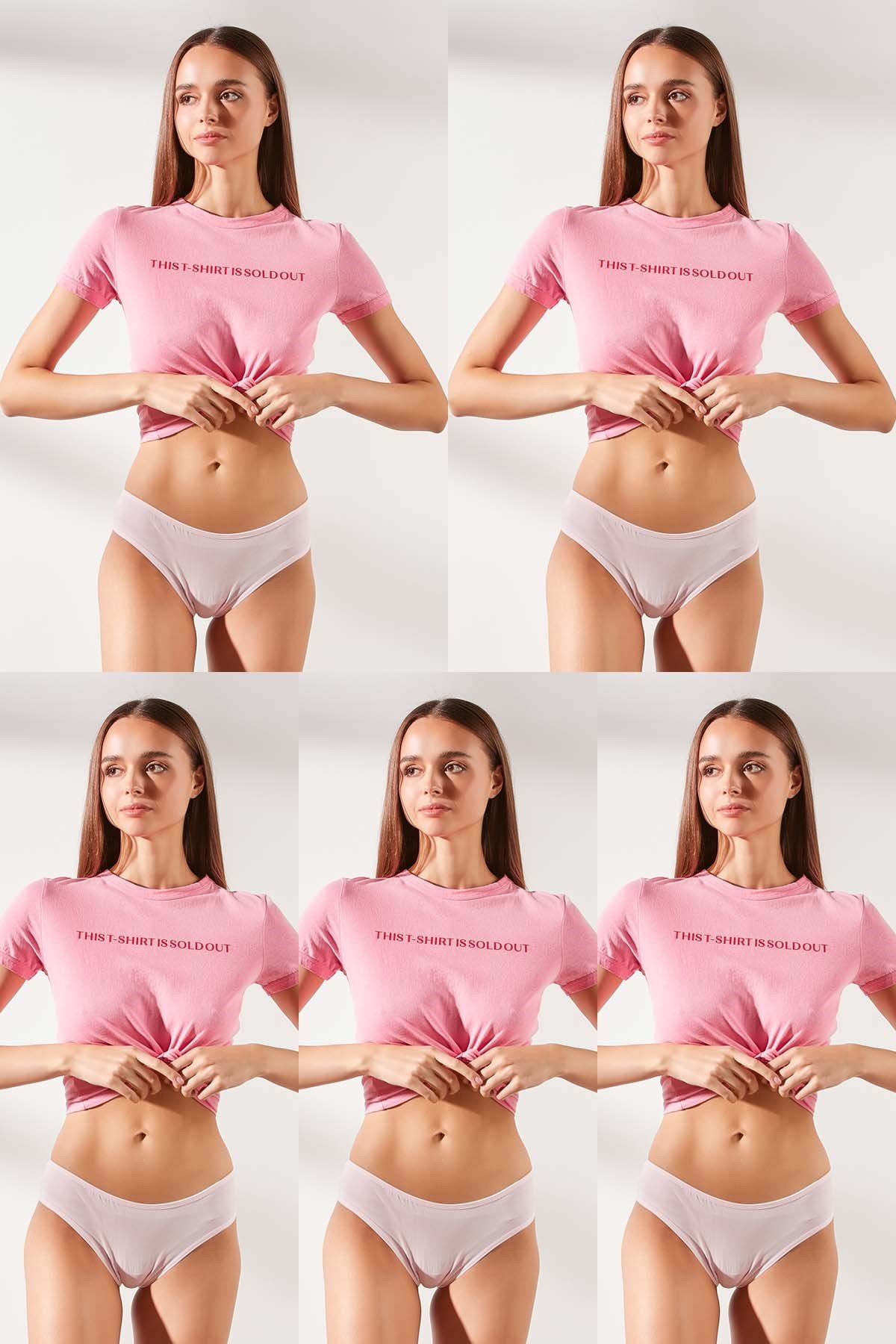 C&City Kadın 5'li Brazilian Külot 590 Pudra