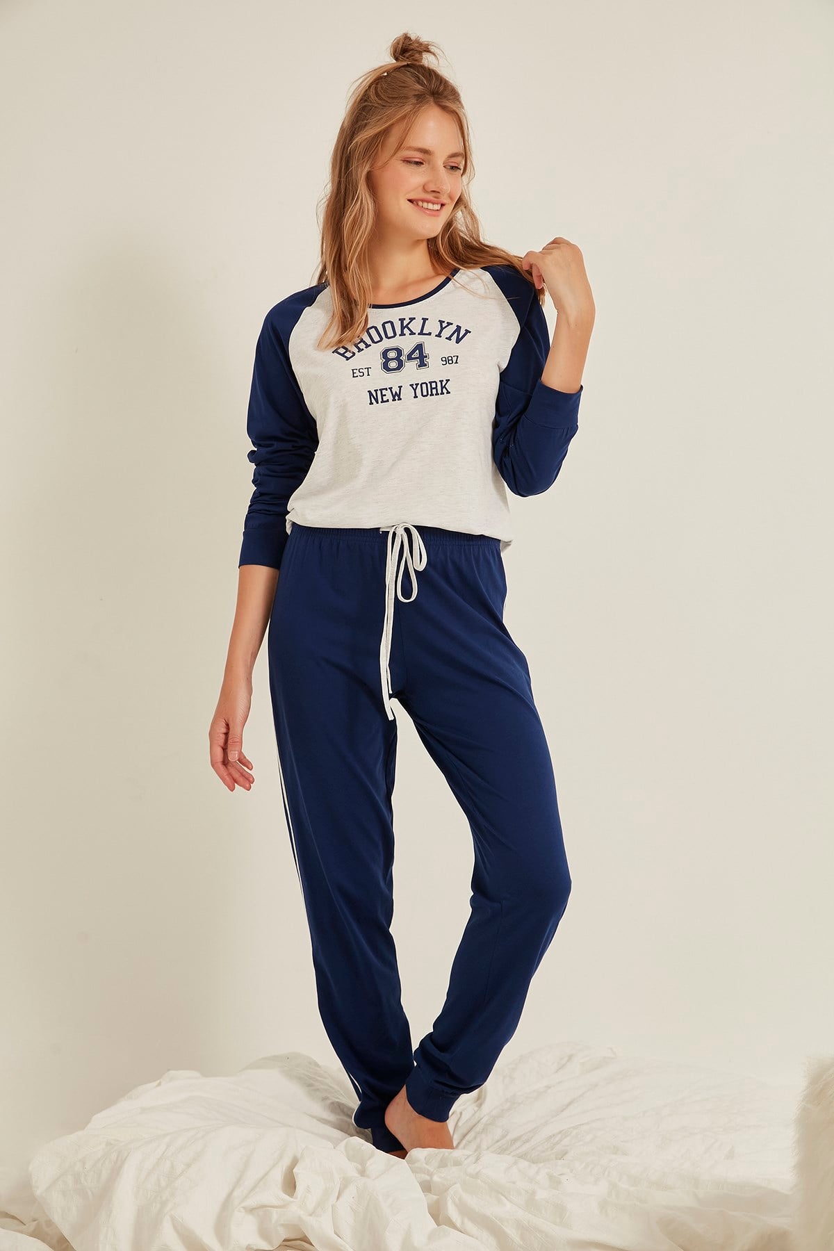 C&City Kadın Pijama Takım 0030230000 İndigo