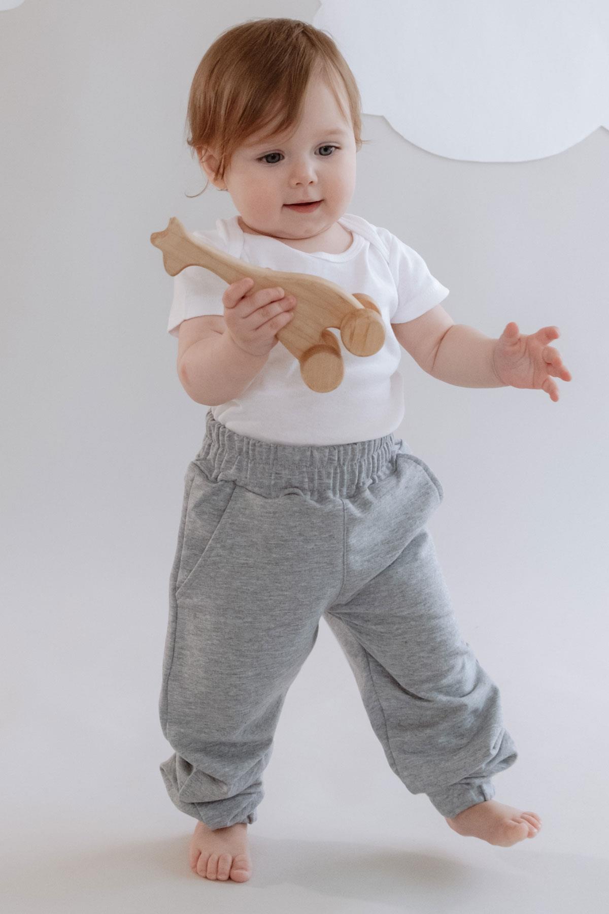 C&City Kız Çocuk Lastikli Paça Eşofman Altı 760 Gri