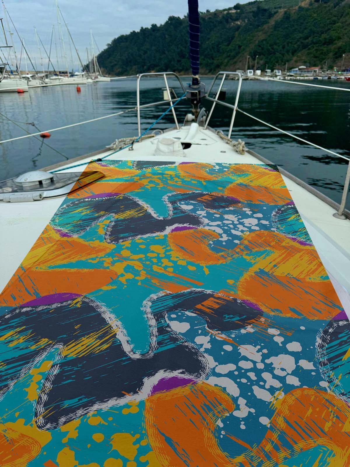 Dijital Baskılı Plaj Havlusu C12022-1 K-77