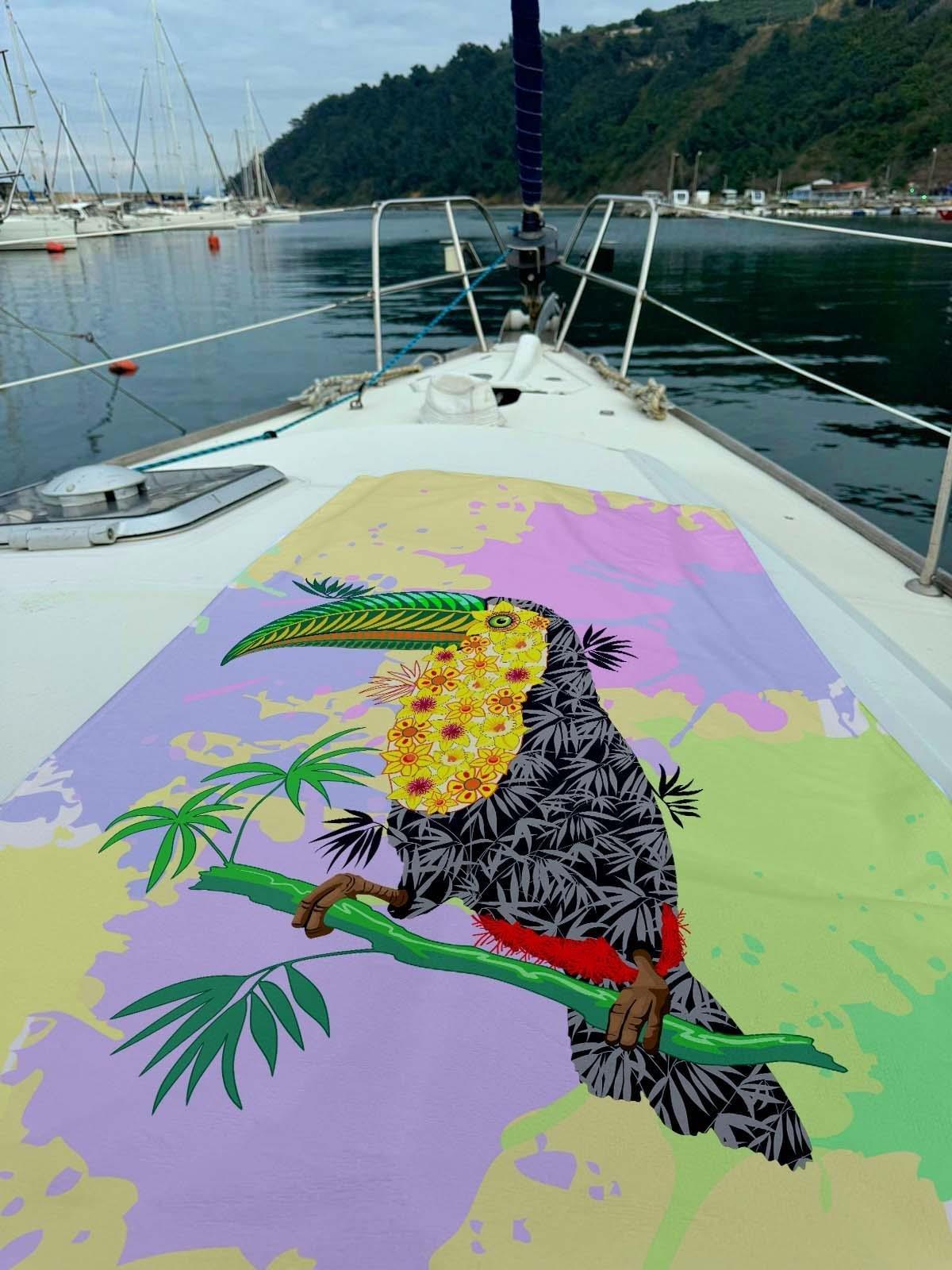 Dijital Baskılı Plaj Havlusu C12022-1 K-62