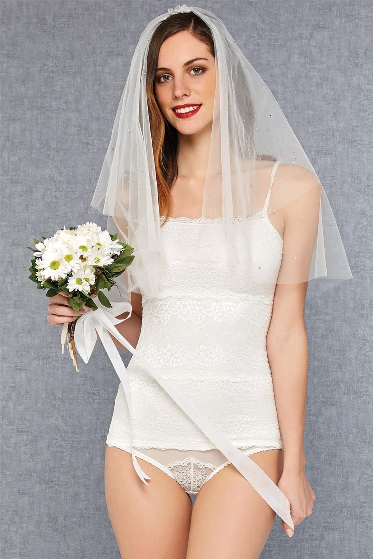 Doreanse 9420 Kadın Atlet Slip Külot Takım Ekru