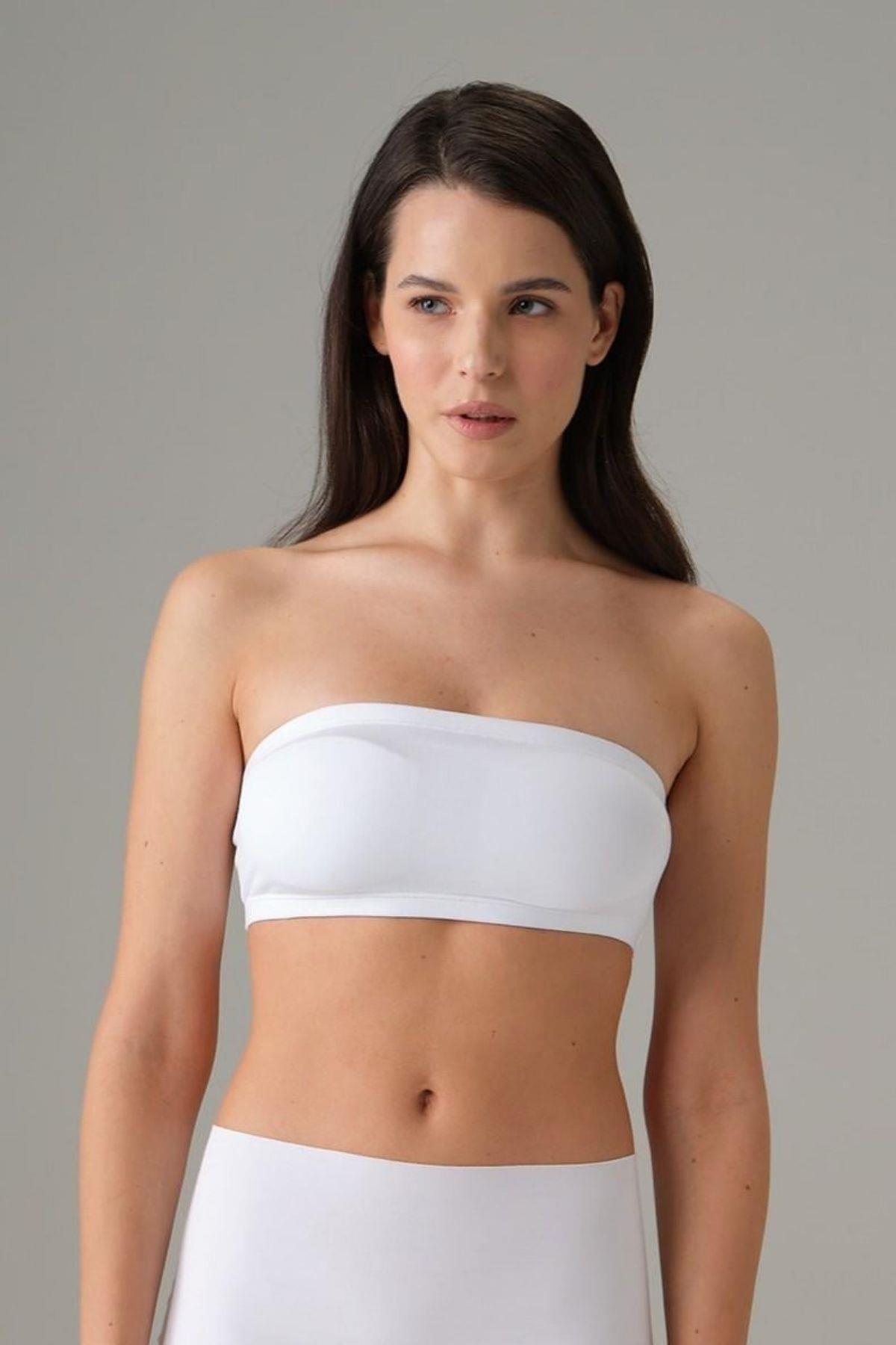 Doreanse Kadın Kaplı Straplez Sütyen 5543 Siyah