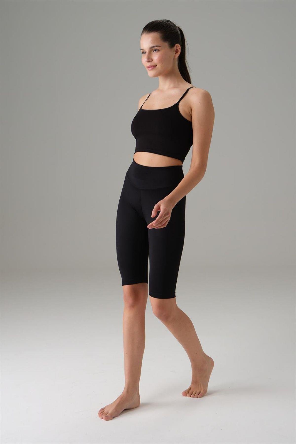 Doreanse Kadın Yüksek Bel Tayt 8031 Siyah