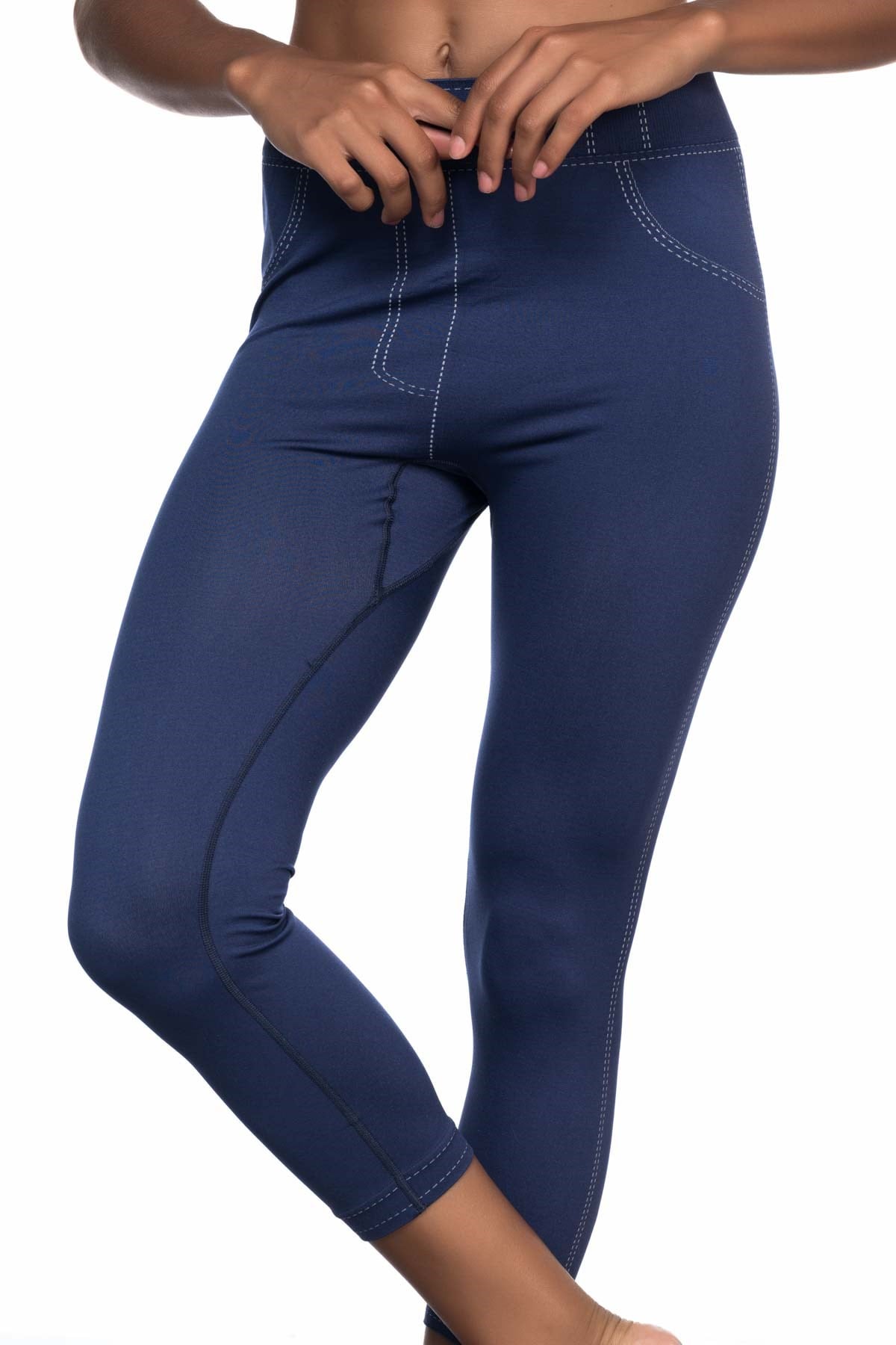 Emay 3801 Seamless Woman Jean Trousers Tights