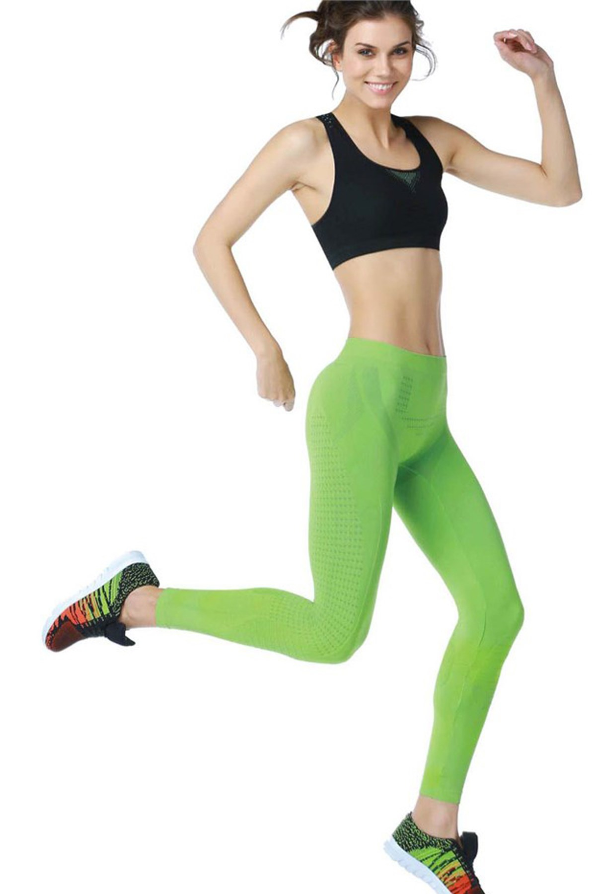 Emay 3814 Woman Fitness Bustier Tights Set