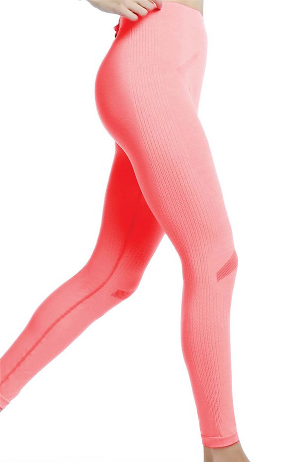 Emay 3833 Kadın Fitness Sporcu Tayt Oranj Neon