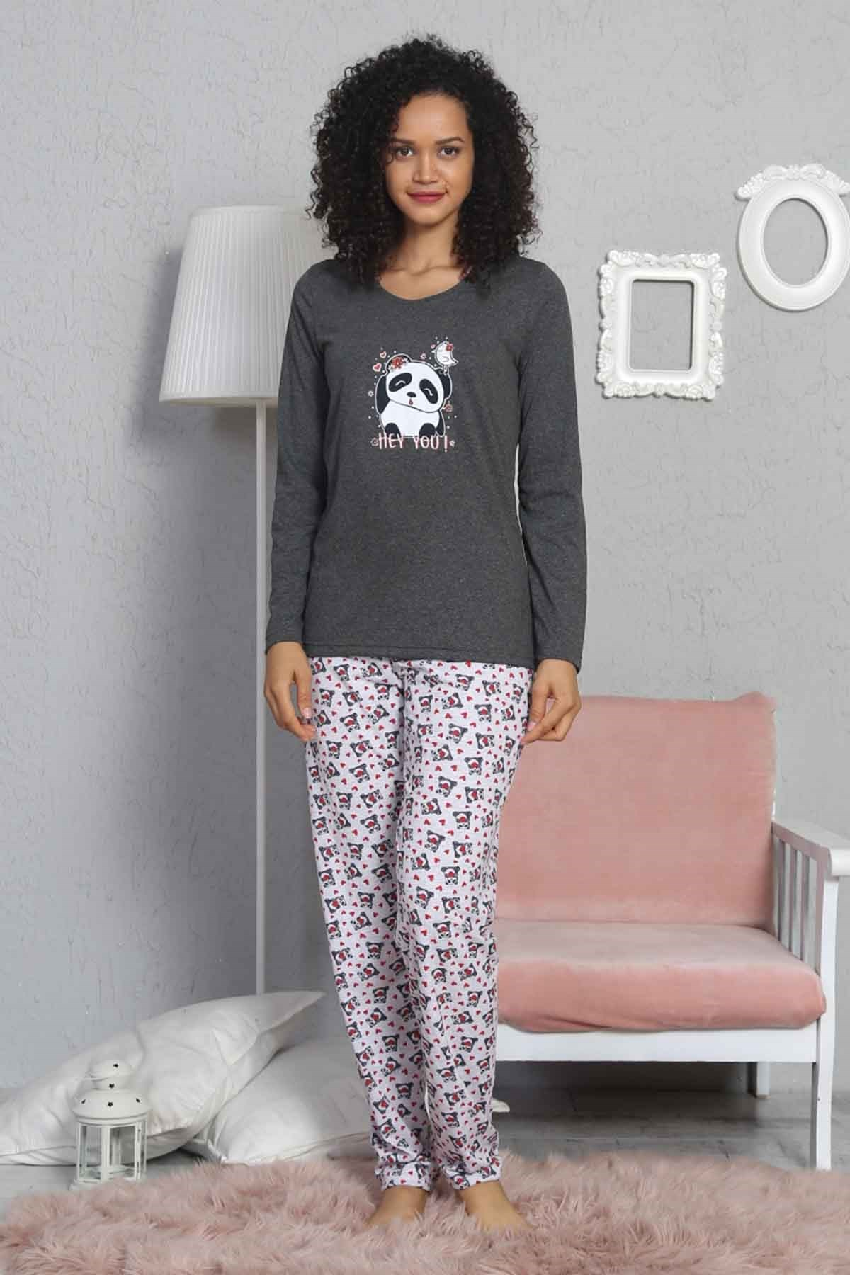 Good Look 8033154061 Kadın Pijama Takım Antrasit