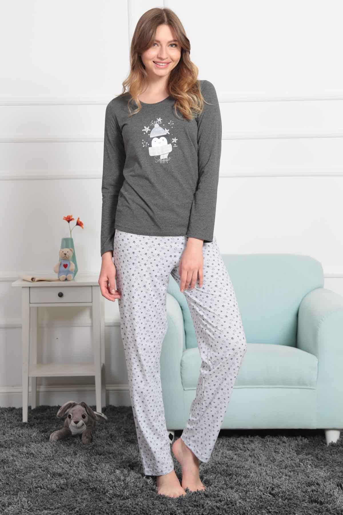 Good Look 8040085844 Kadın Pijama Takım Antrasit