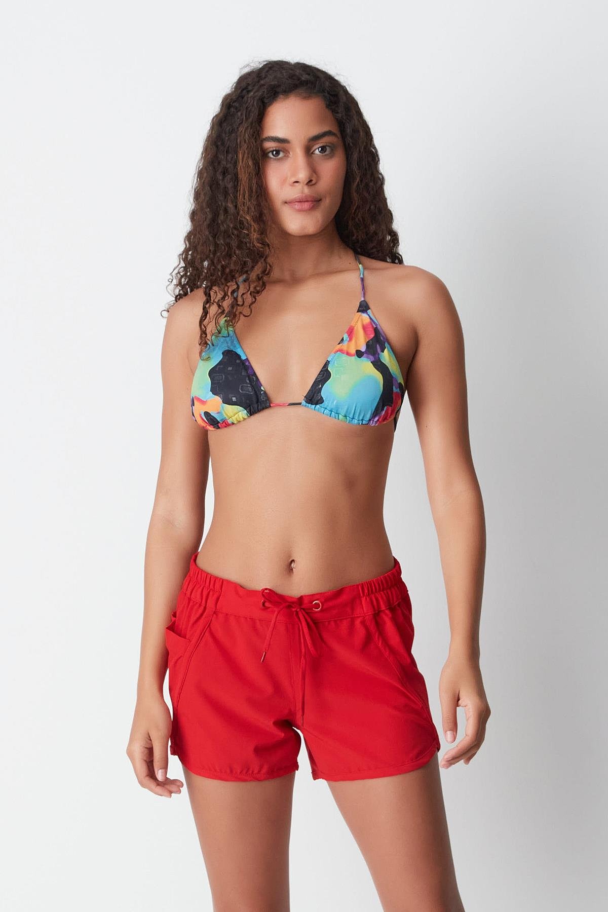 Kadın Deniz Şortu BN-15 Kırmızı