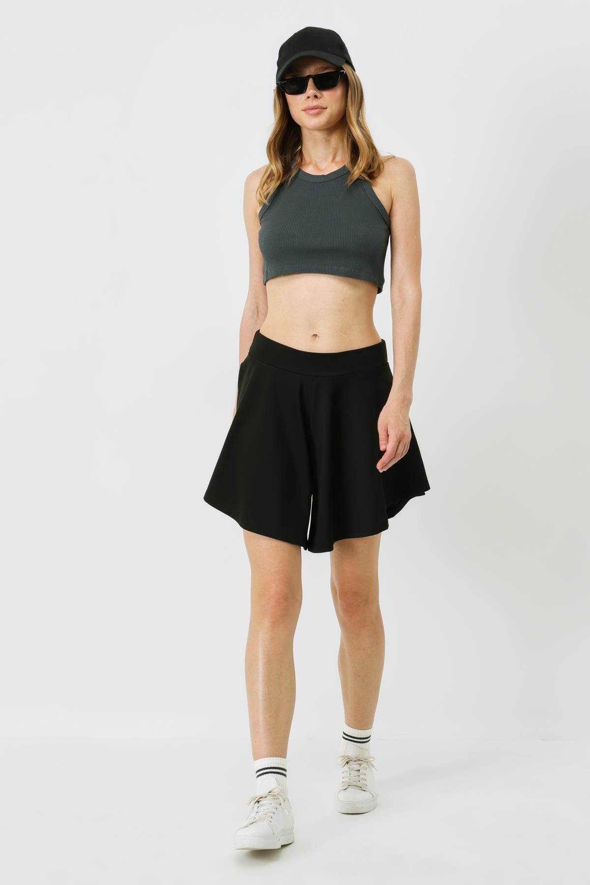 Kadın Spor Şort 9415 Siyah