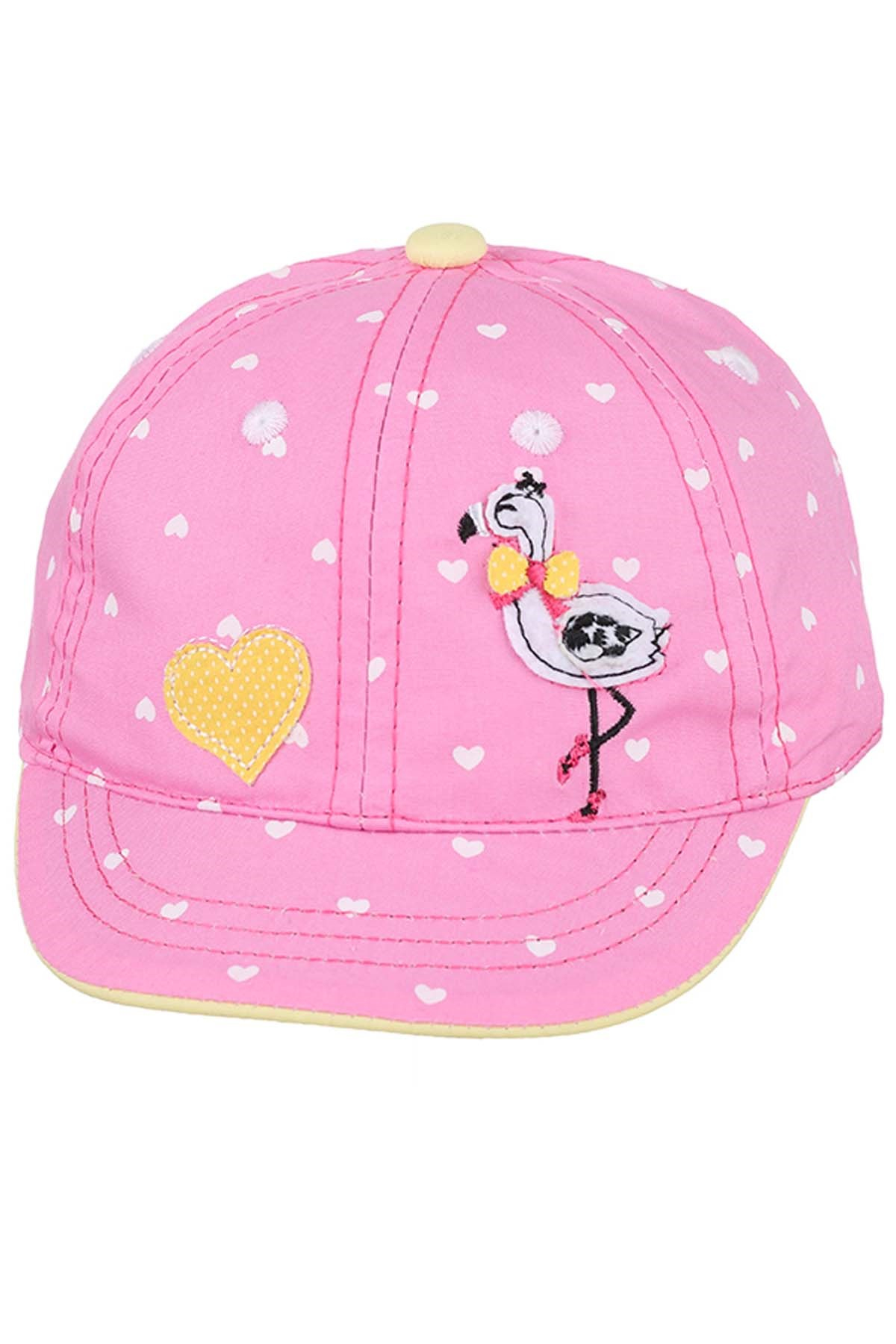 Kitti Y9000-5 Kız Bebek Şapka 0-18 Aylık Pembe