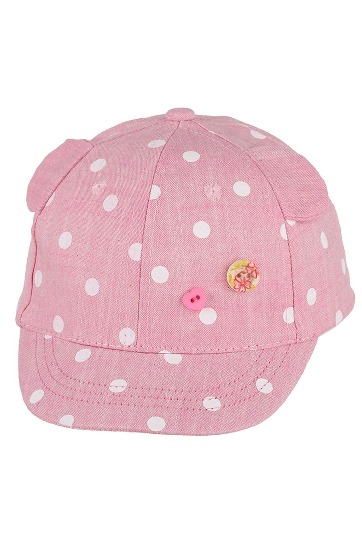 Kitti Y9100-2 Kız Çocuk Şapka 1-4 Yaş Pembe