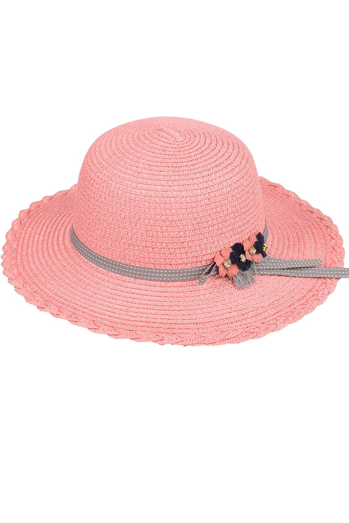 Kitti Y9700-3 Kız Çocuk Şapka 2-6 Yaş Orta Pembe