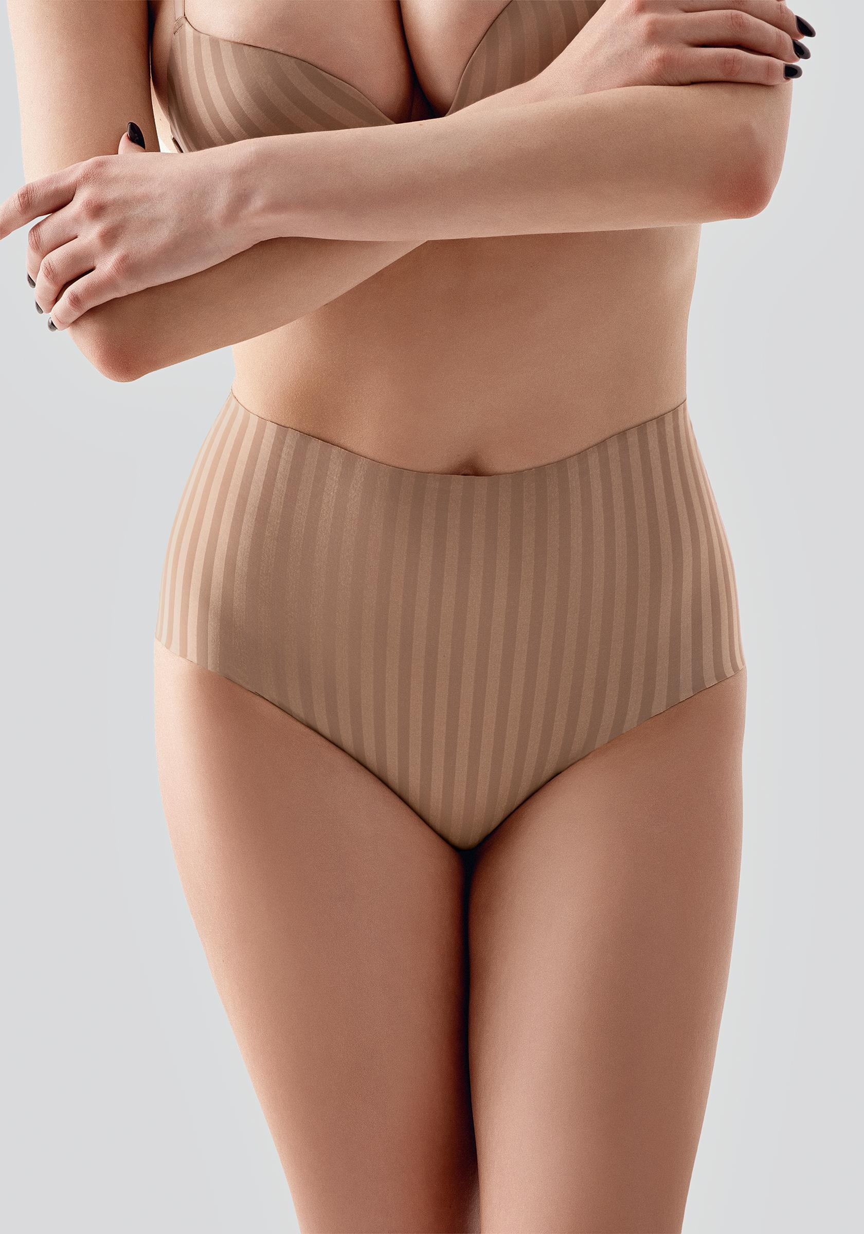 Lazer Kesim Yüksek Bel Külot C19211 Cappucino