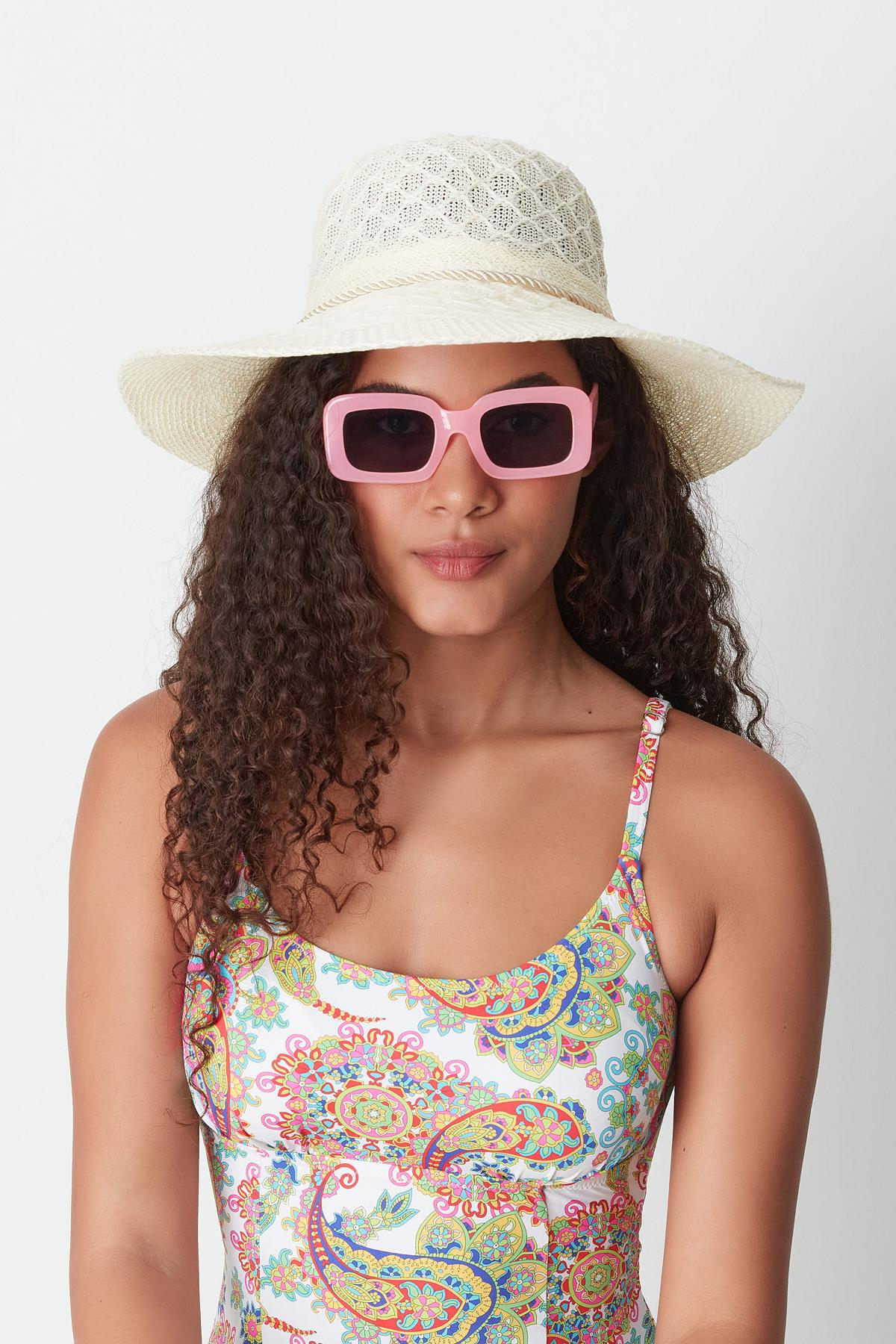 Merserize Plaj Şapkası T24740-03 Krem