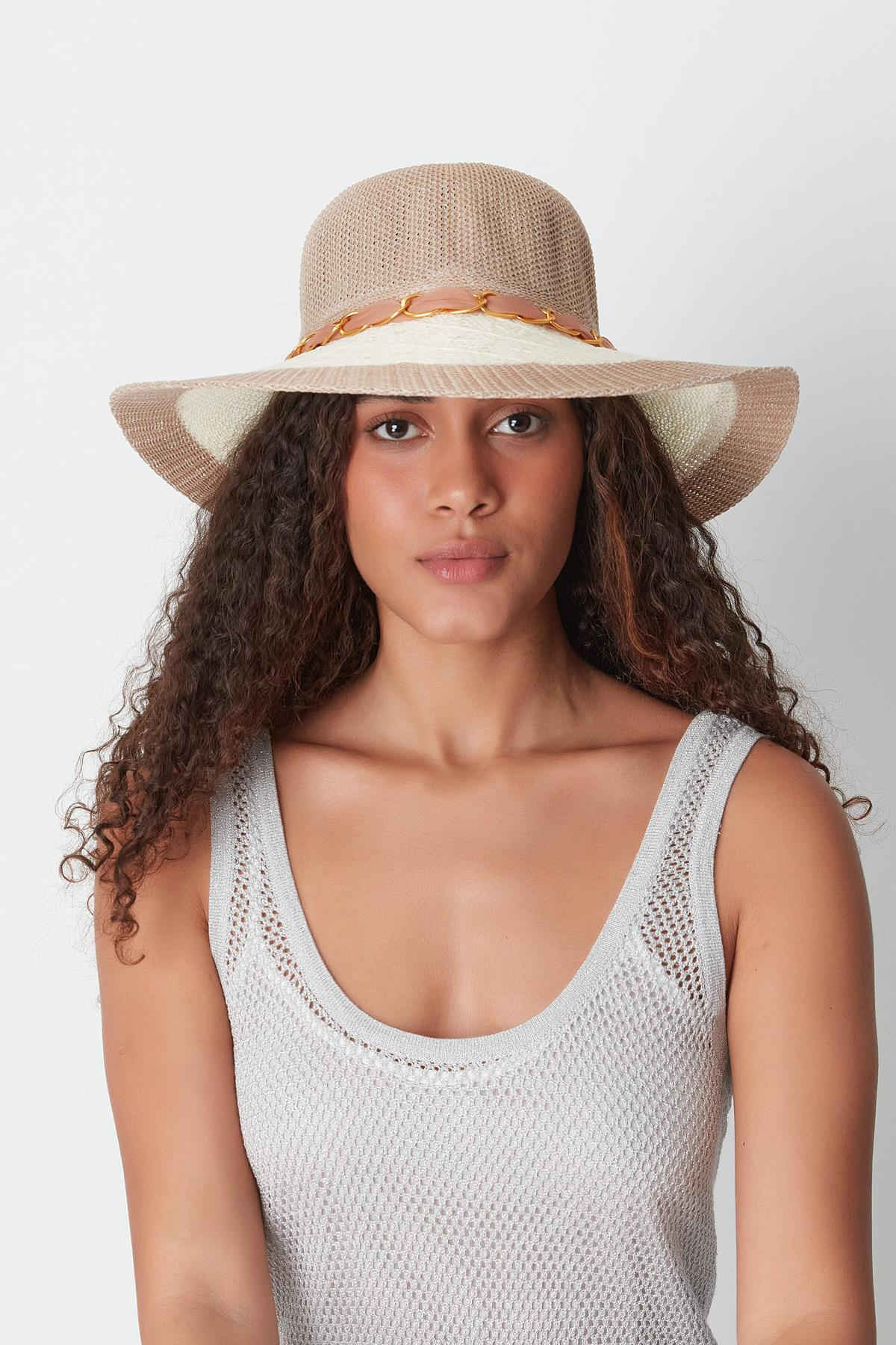 Merserize Plaj Şapkası T24740-05 Naturel