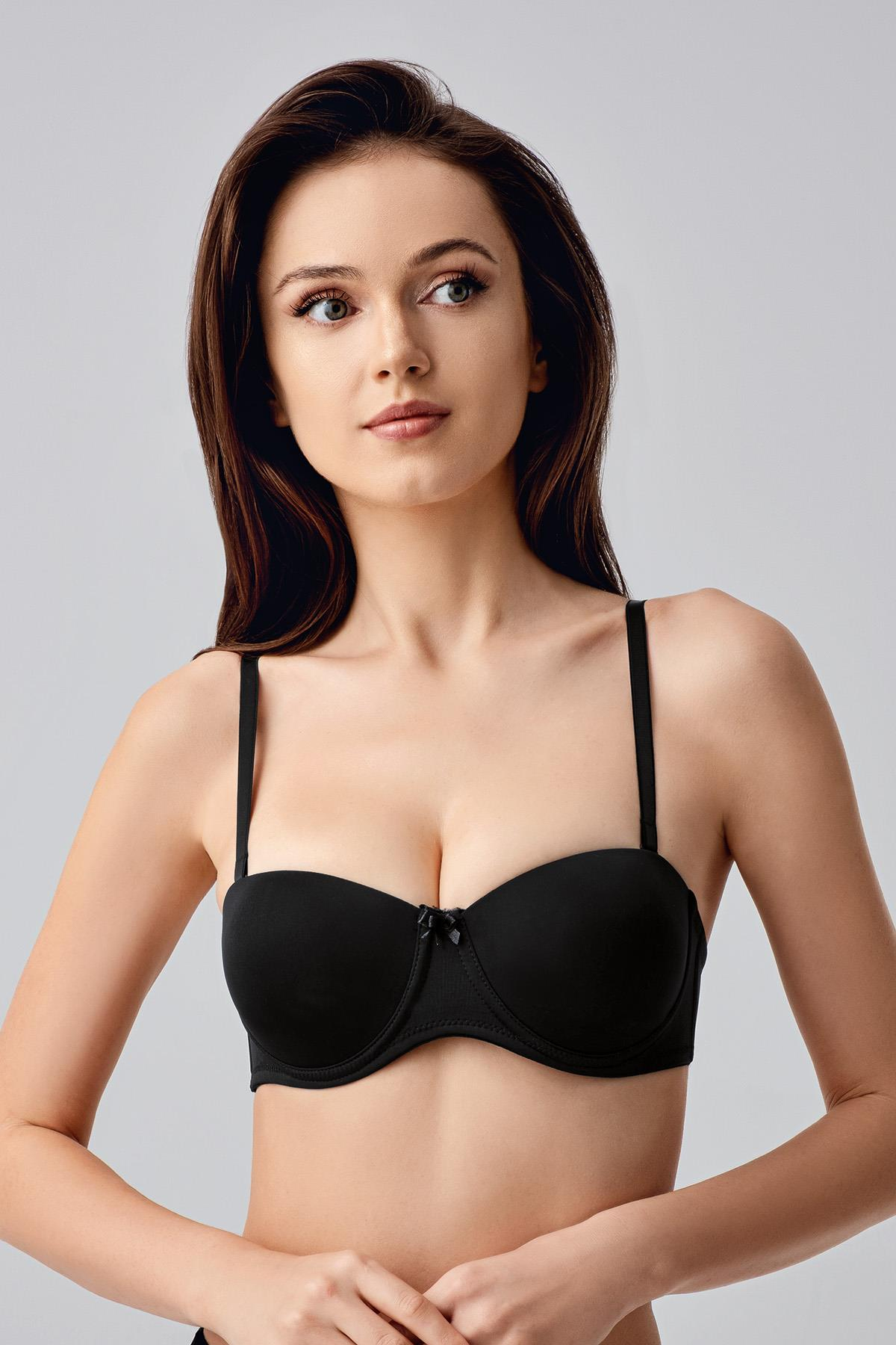 C&City Destekli Sütyen 7055 Siyah