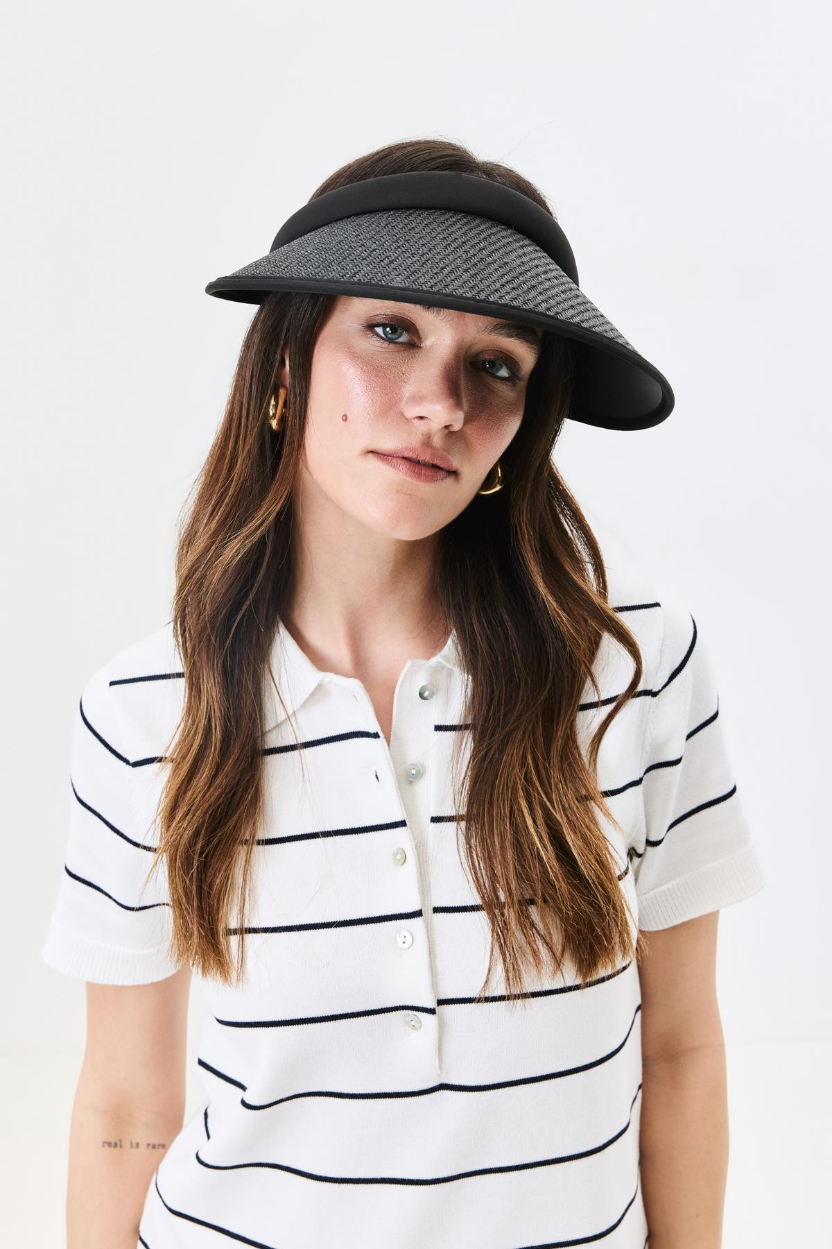 Vizor Plaj Şapkası Y25730-31 Siyah