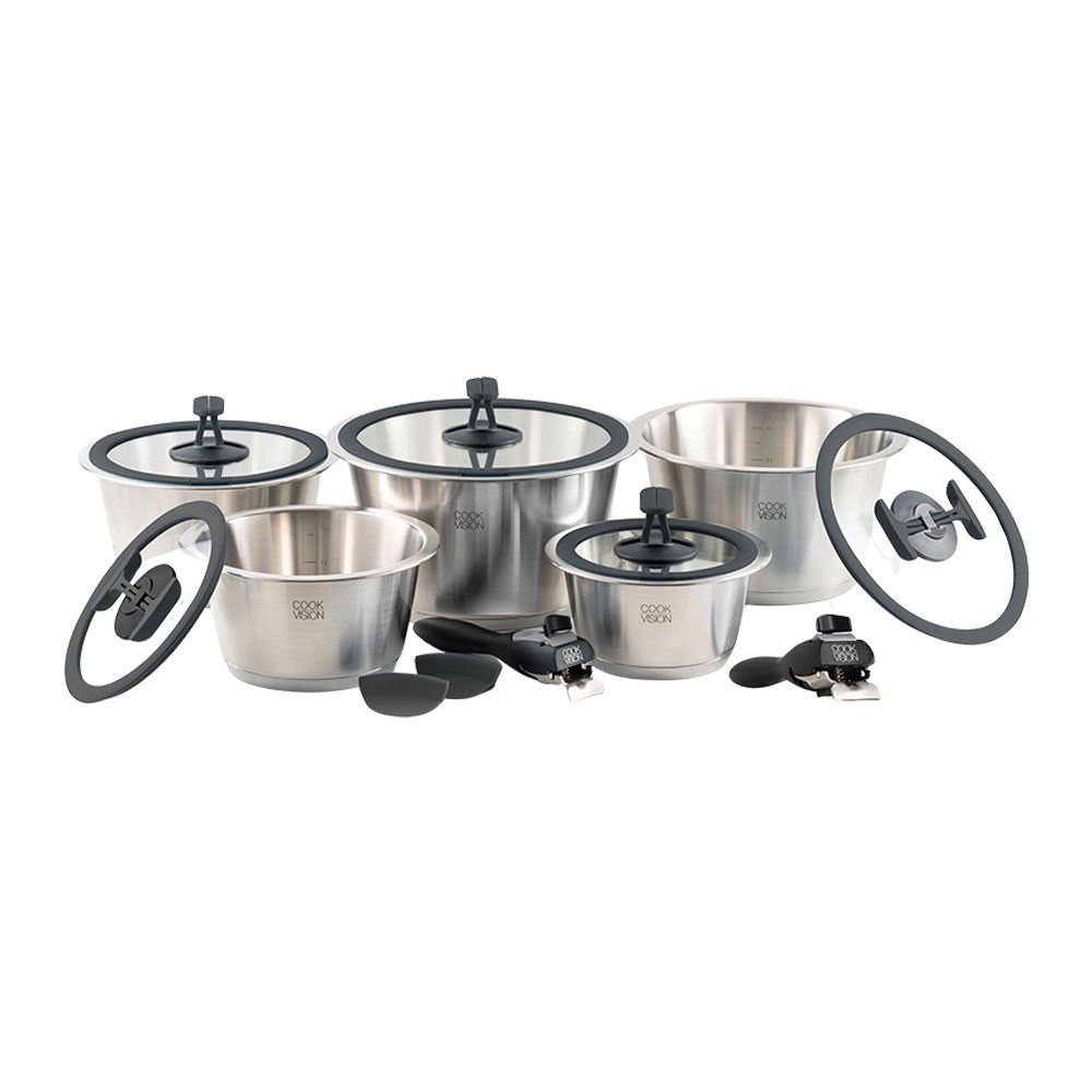 Cookvision Paslanmaz Çelik Tencere Seti 14 Parça
