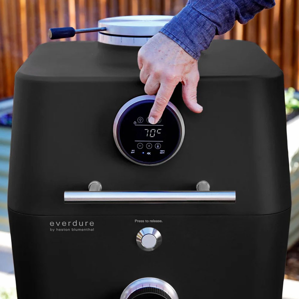 Everdure Hbce4Kg 4K Elektrik Ateşlemeli Kömür Barbekü Grafit