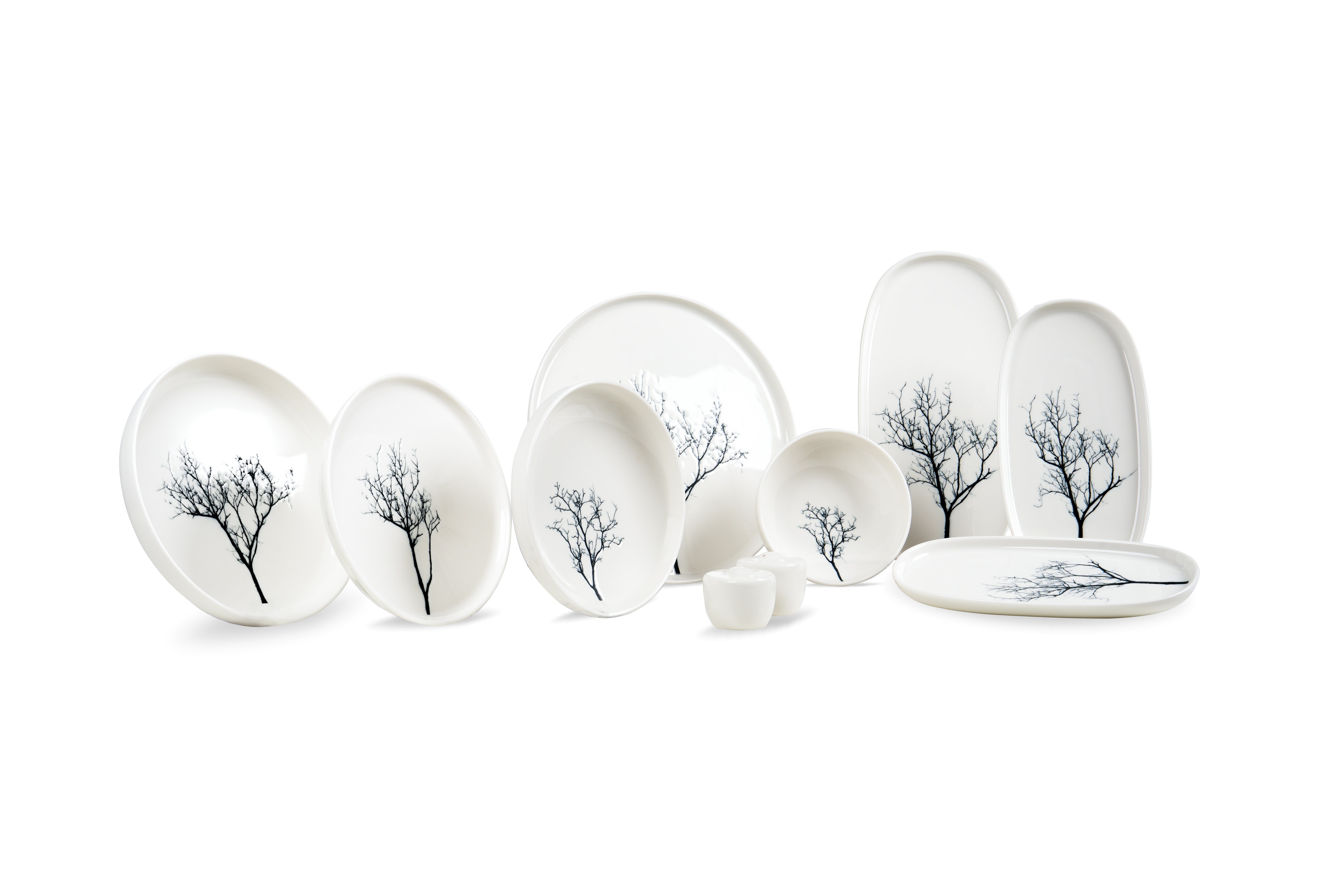 Leggno Botanical White Yemek Takımı 55 Parça