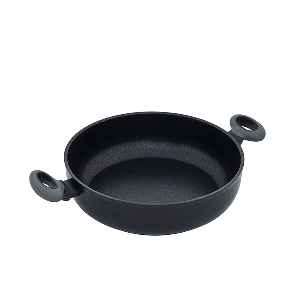 Leggno Colorgy Titanyum Sığ Pilav Tenceresi 28 cm Gri
