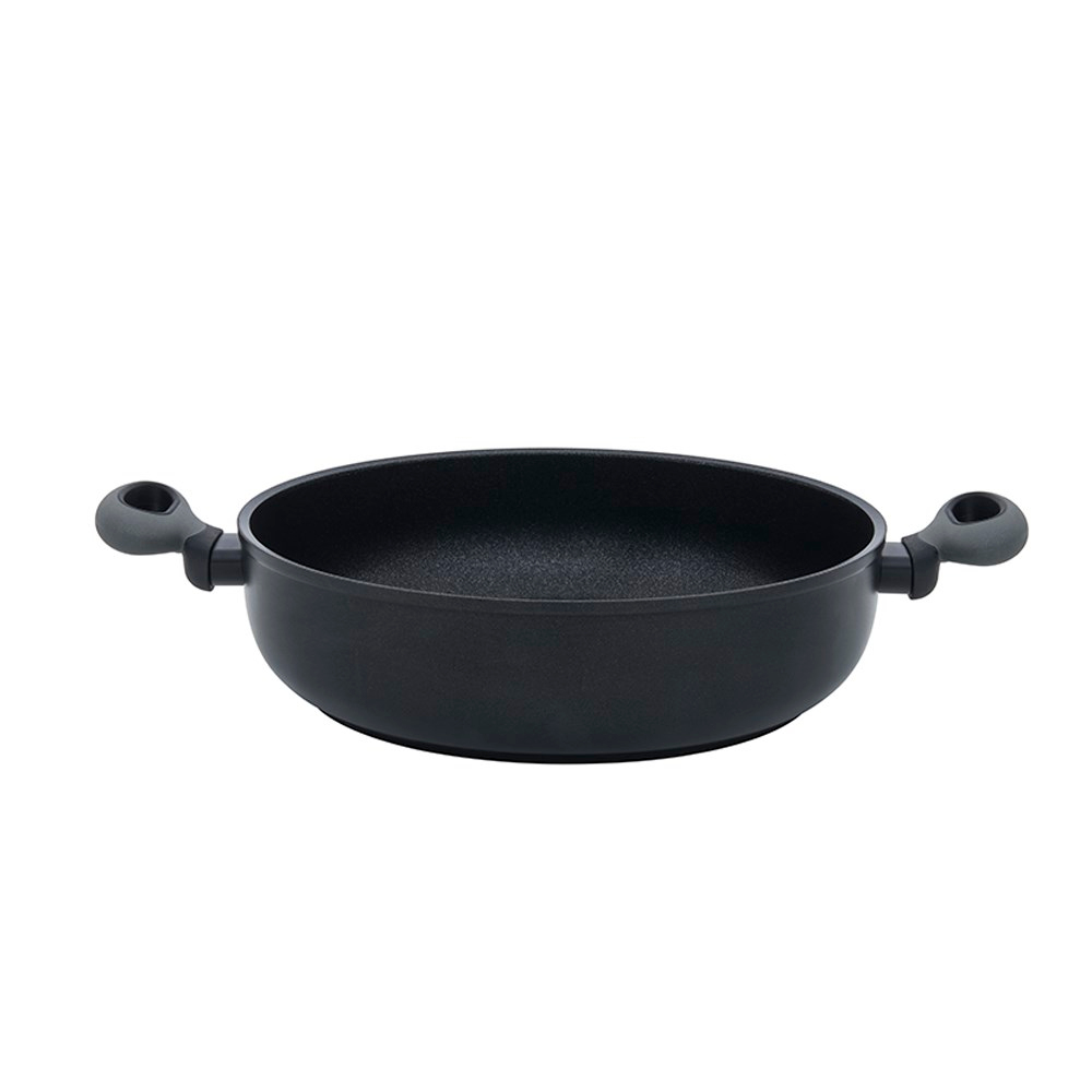 Leggno Colorgy Titanyum Sığ Pilav Tenceresi 28 cm Gri