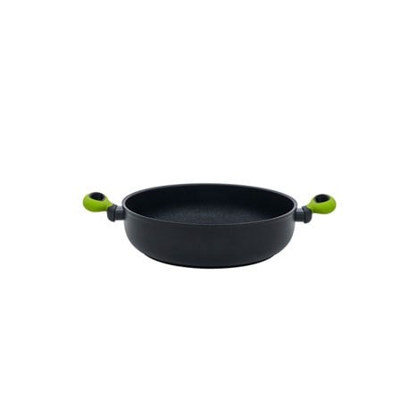 Leggno Colorgy Titanyum Sığ Pilav Tenceresi 24 cm Yeşil Kulp