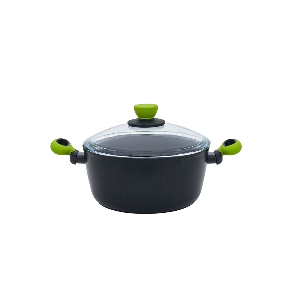 Leggno Colorgy Titanyum Tencere 24 cm Yeşil Kulp