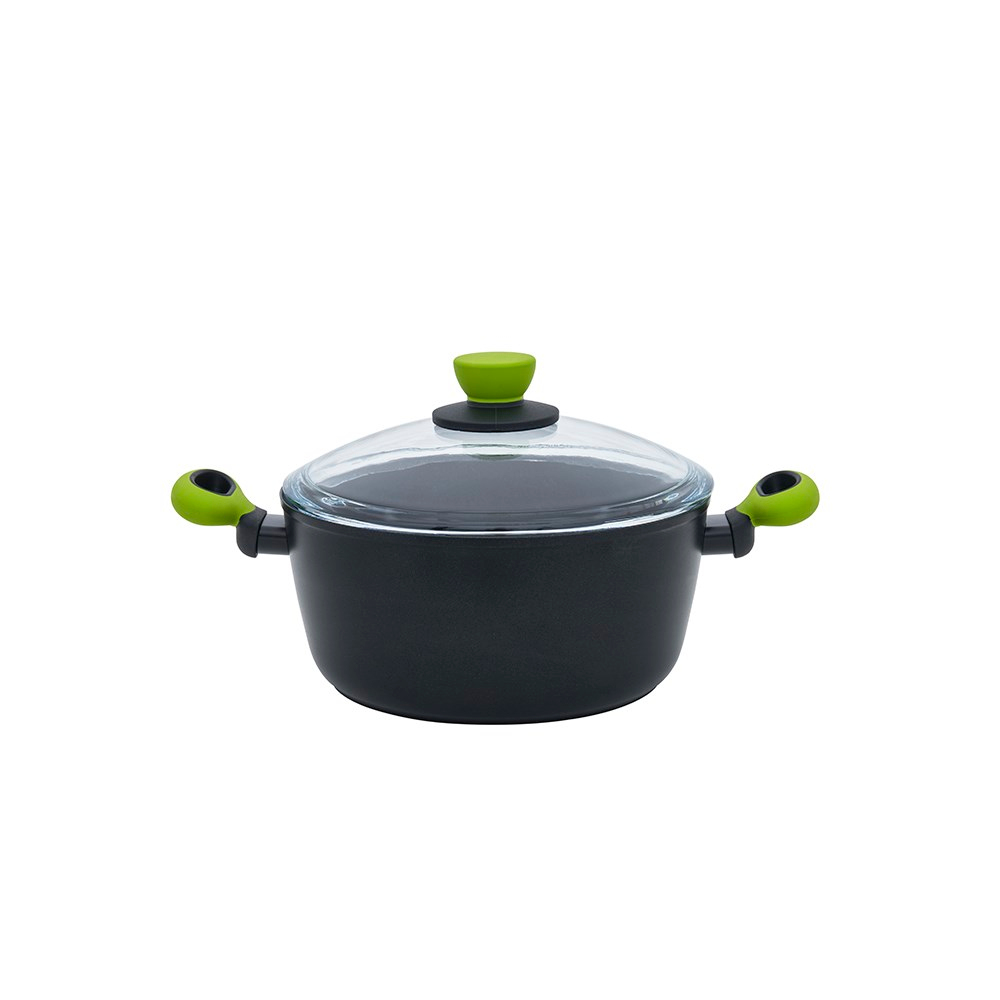 Leggno Colorgy Titanyum Tencere 24 cm Yeşil Kulp