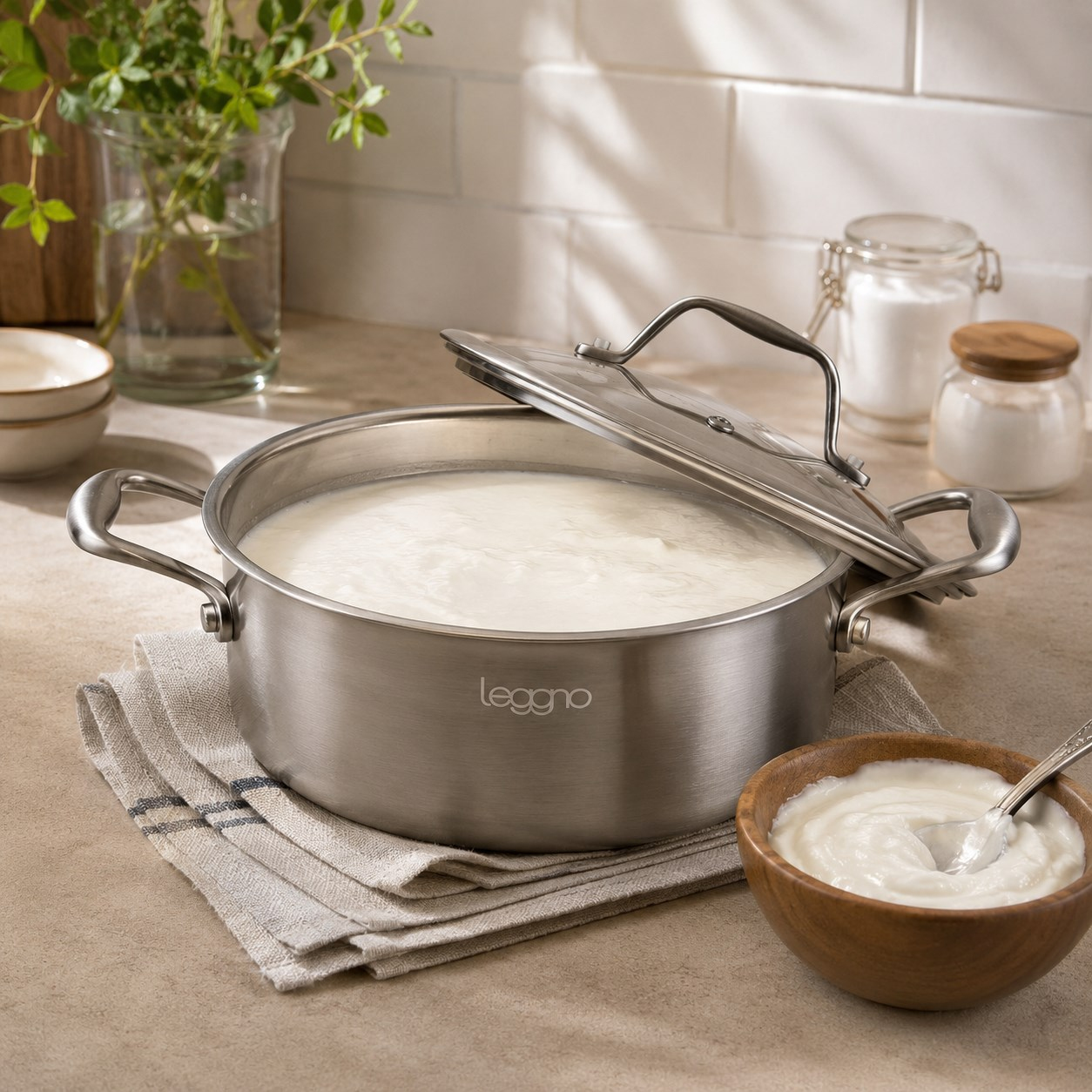 Leggno Elite Pro 3Ply Petek Dokulu Çelik Derin Tencere 28 cm