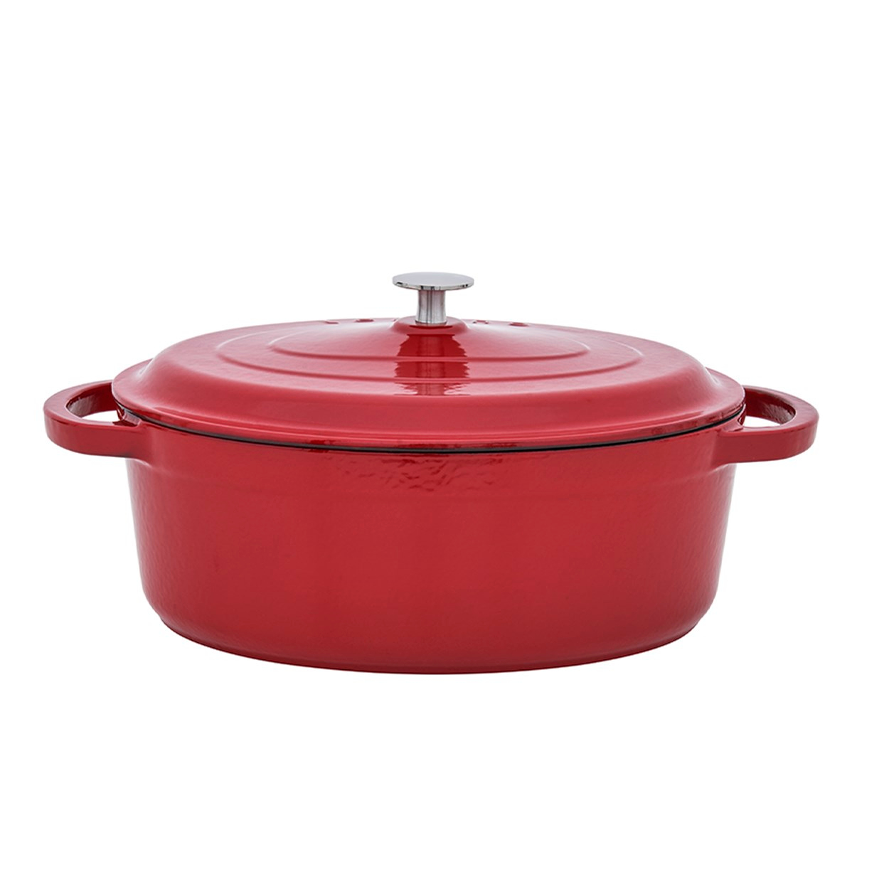 Leggno Flame Döküm Sığ Pilav Tenceresi 28 cm Kırmızı