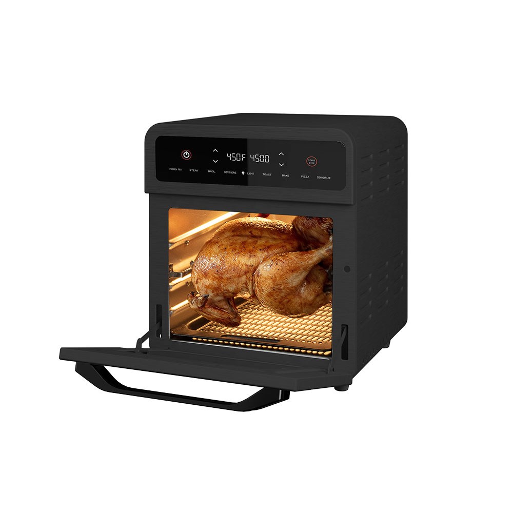 Leggno Gourmet Pro Çok Fonksiyonlu Pizza Fırını 15 L Siyah