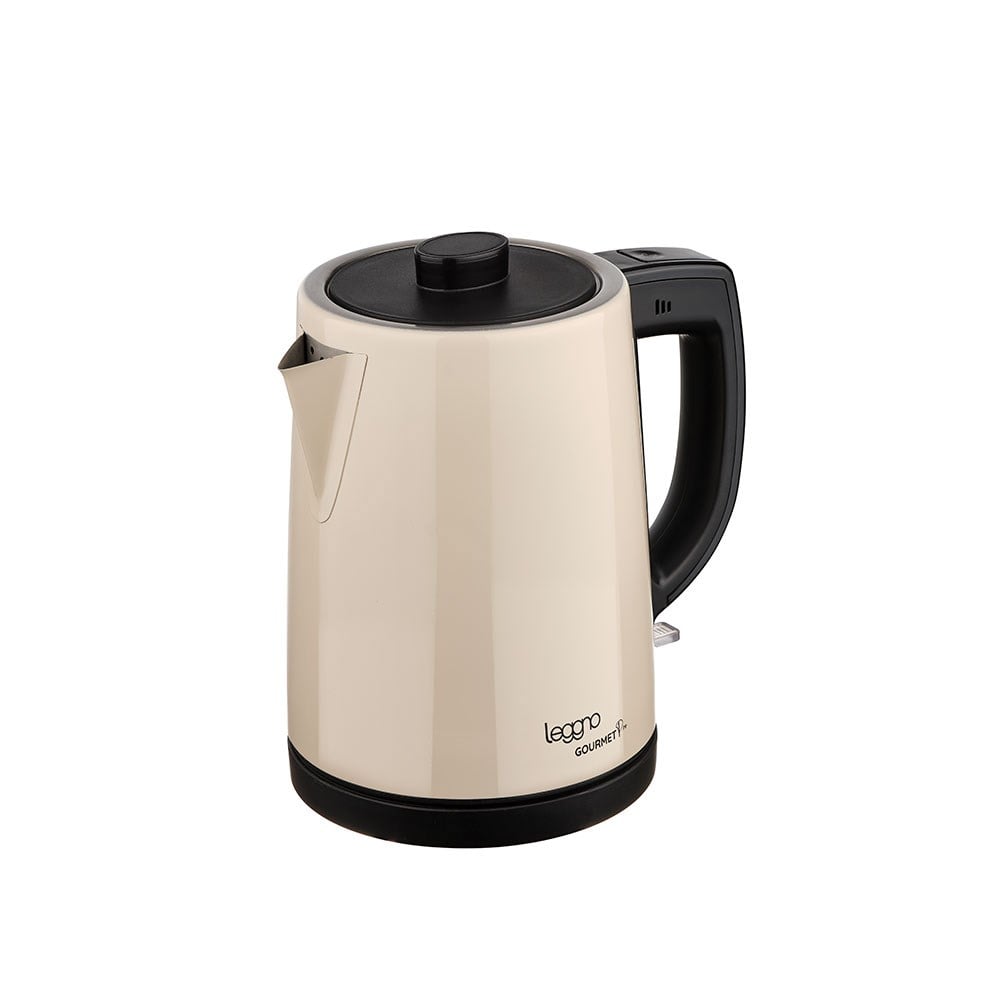 Leggno Gourmet Pro Paslanmaz Çelik Çay Makinesi Krem