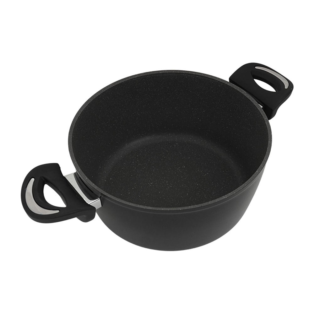 Leggno Granit Derin Tencere 20 cm Siyah