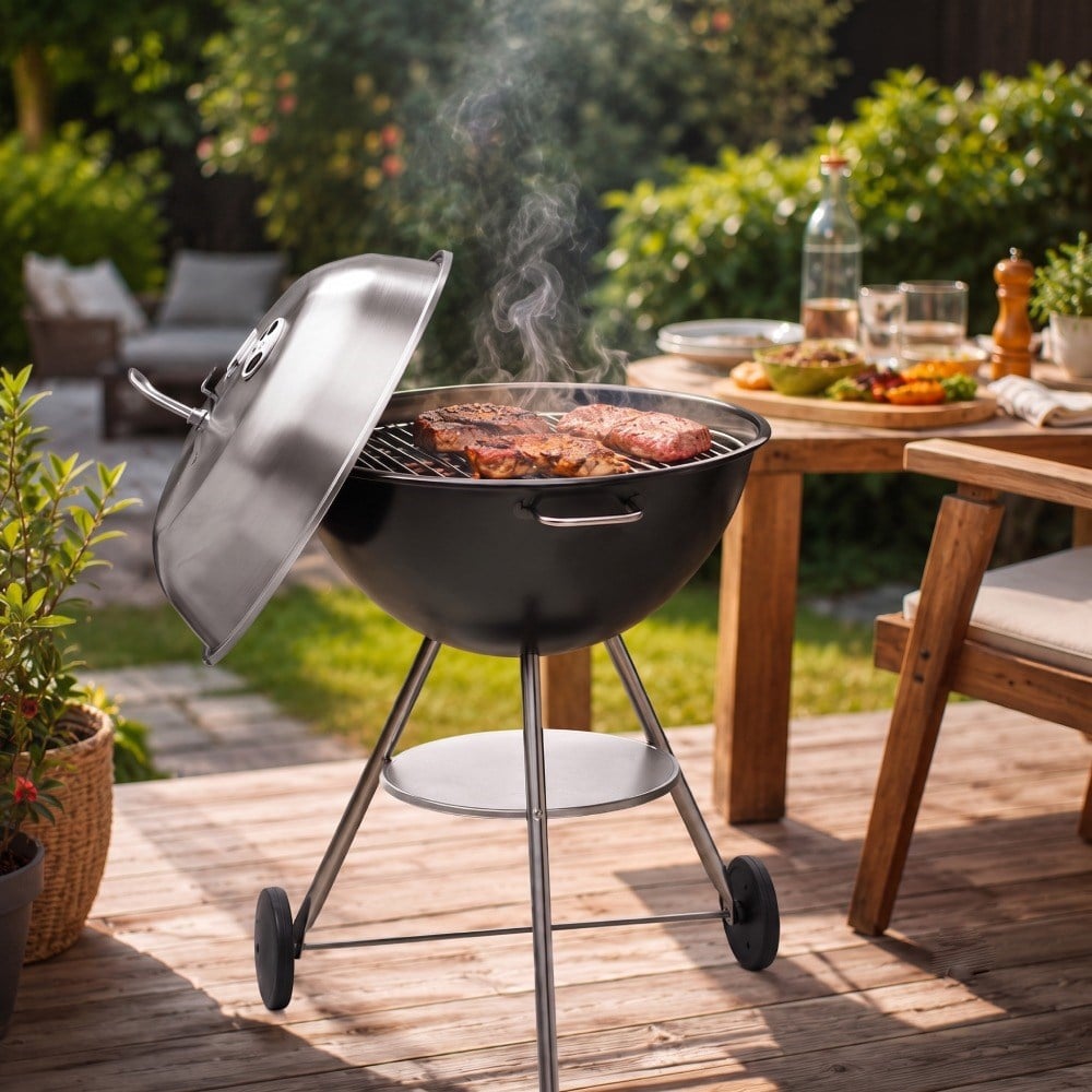 Martinsen 1400 Taşınabilir Kömürlü Mangal Barbekü Standlı